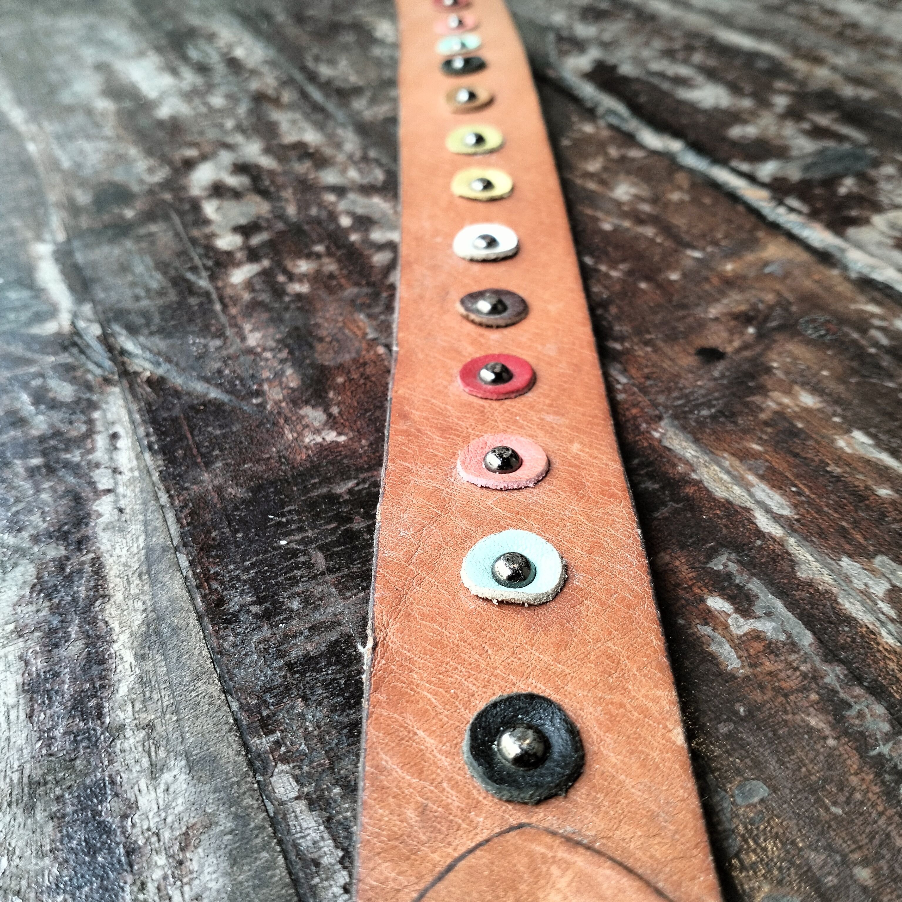 Vintage VINTAGE UNIQUE LEATHER BELT Size ONE SIZE - 3 Thumbnail