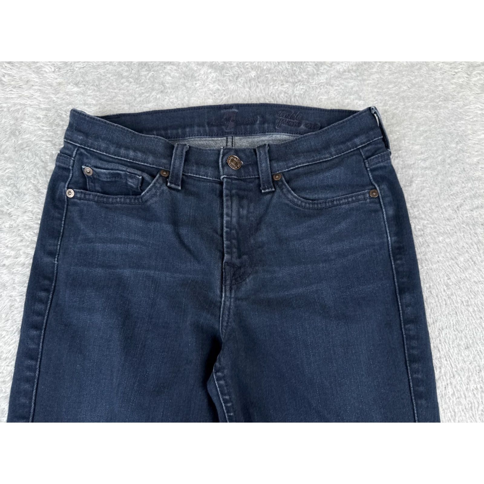 7 For All Mankind 7 For All Mankind Jeans Womens 26 Blue Denim Ankle Gwenevere Tapered 26x27 Size 26" / US 2 / IT 38 - 4 Thumbnail