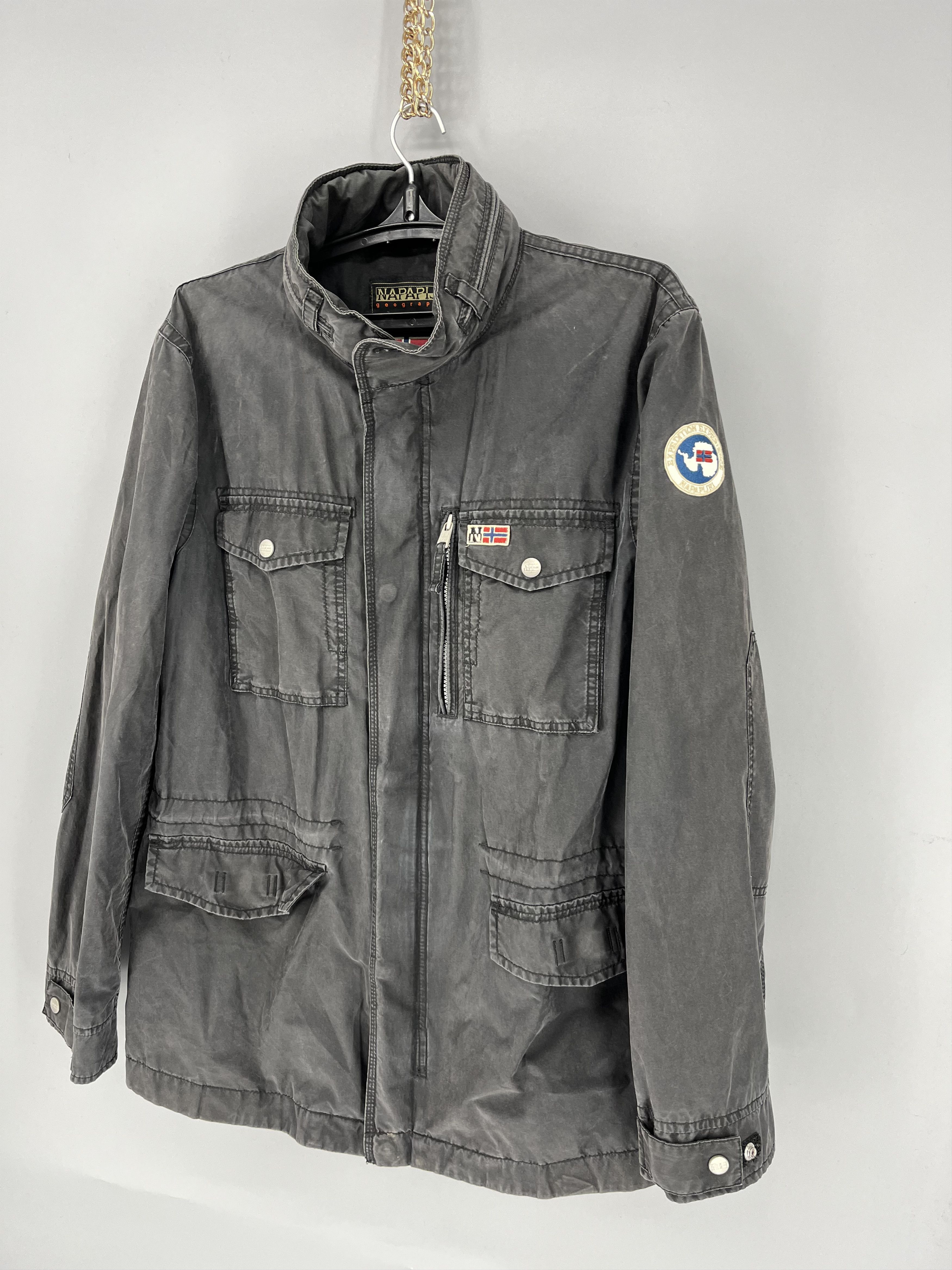 Other Napapijri Cargo Utility Multipockets Field Military Jacket Size US XL / EU 56 / 4 - 3 Thumbnail
