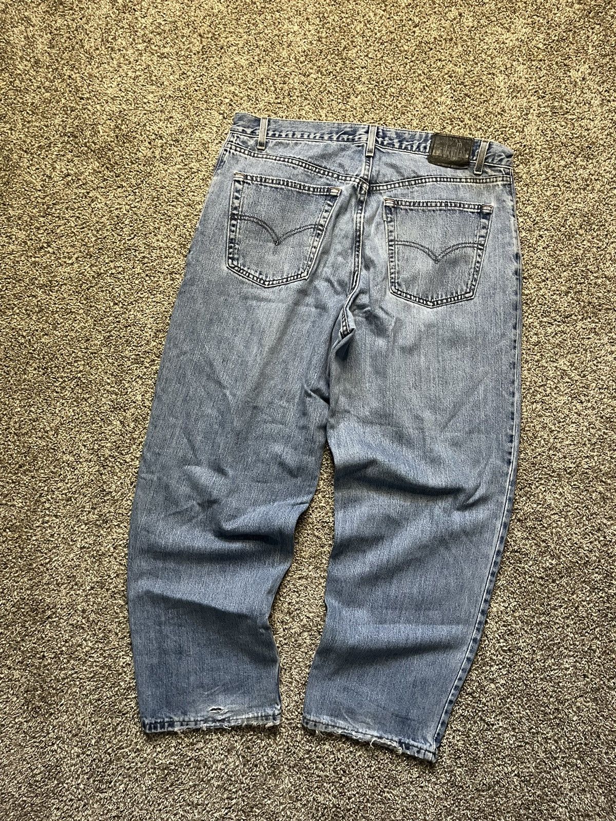 90s Levi's silverTab USA製 BAGGY W36 Vintage Levi's Silver Tab Loose Baggy Tapered Jeans Size 9