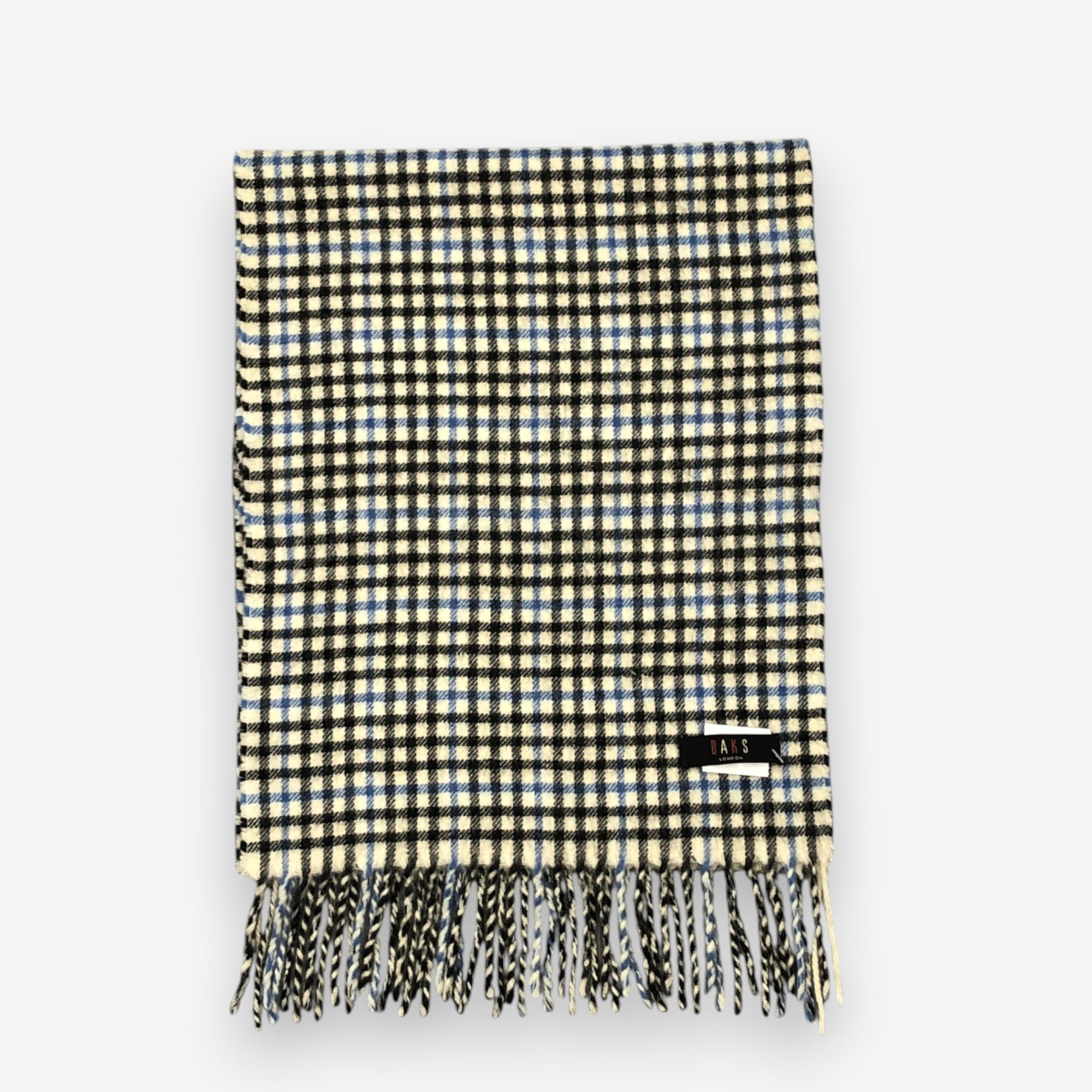 DAKS Vintage DAKS Scarf Muffler Wool Check Plaid Winter Scarves Size ONE SIZE - 2 Thumbnail