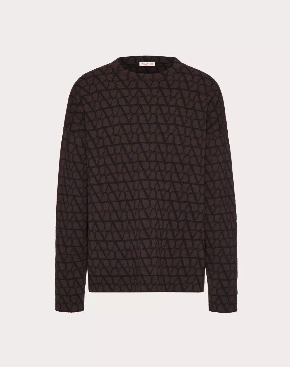 Valentino oc11z0725 Wool Crewneck Sweater in Black Size US S / EU 44-46 / 1 - 1 Thumbnail