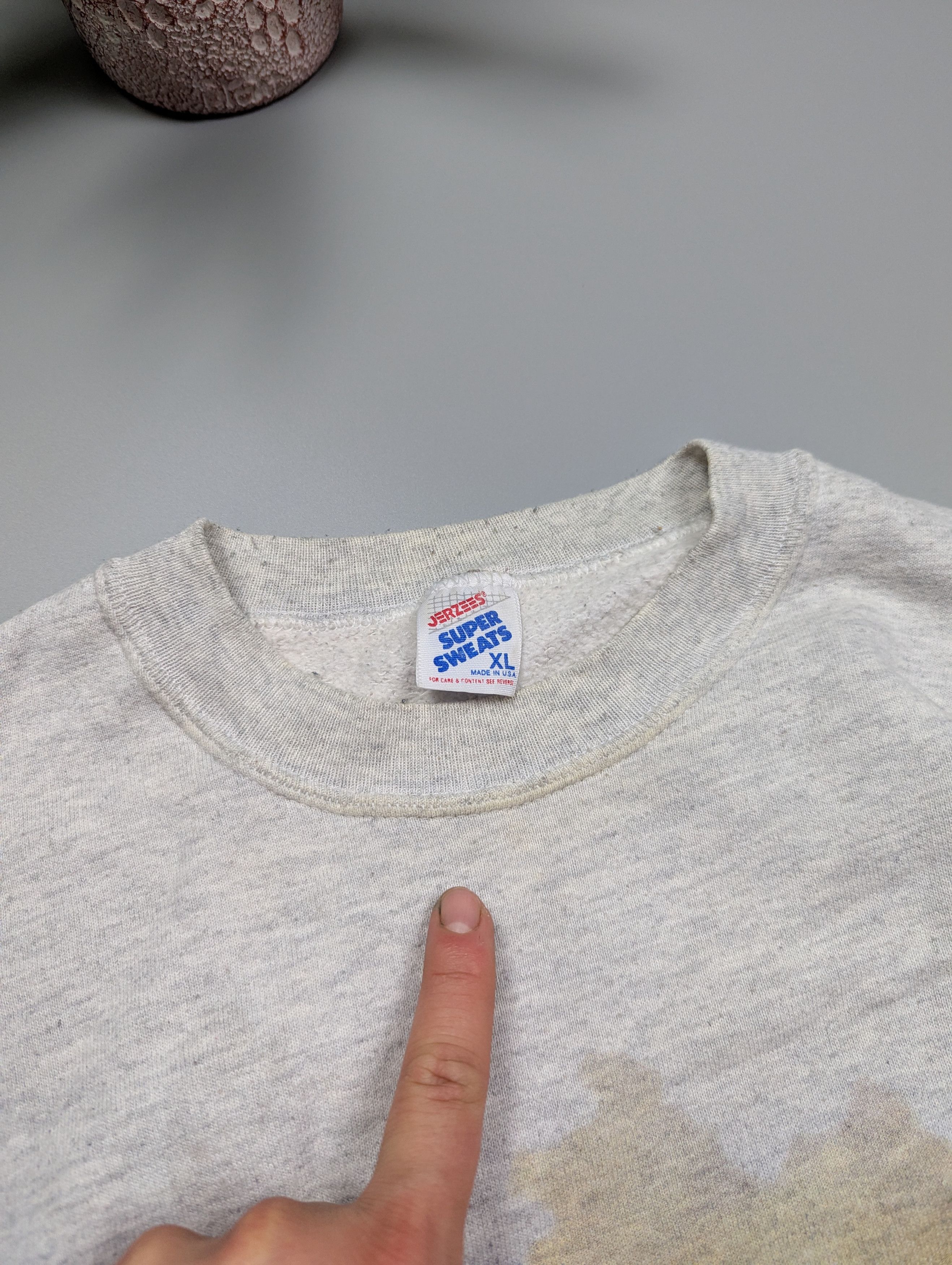 Jerzees JERZEES 80s-90s Hermon Adams Vintage Gray Sweatshirt XL USA Size US XL / EU 56 / 4 - 4 Thumbnail