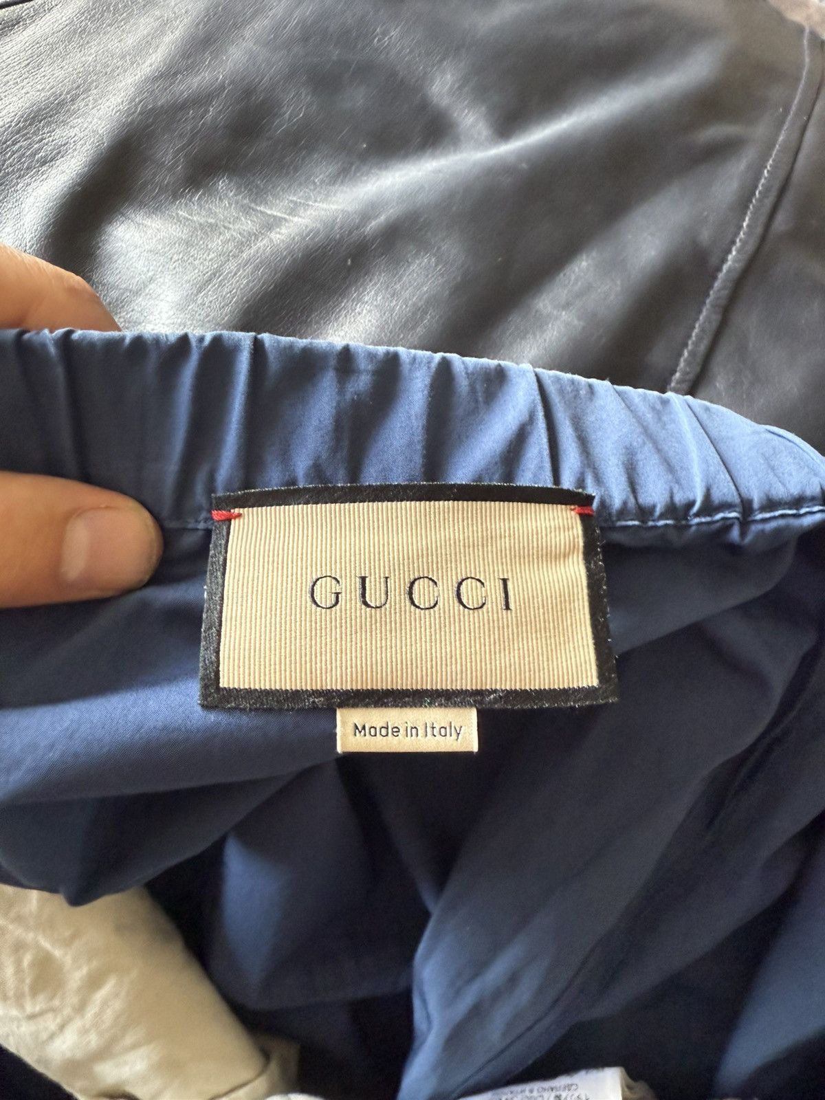 Gucci Gucci Track Pants in Navy Cotton with Side Stripe – Size 52 Size US 30 / EU 46 - 11 Thumbnail