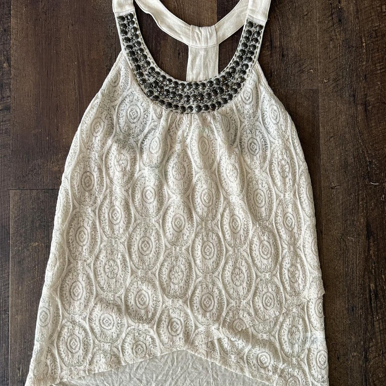 Other Maurices Y2K Cream Tank Top Size M Size M / US 6-8 / IT 42-44 - 1 Thumbnail