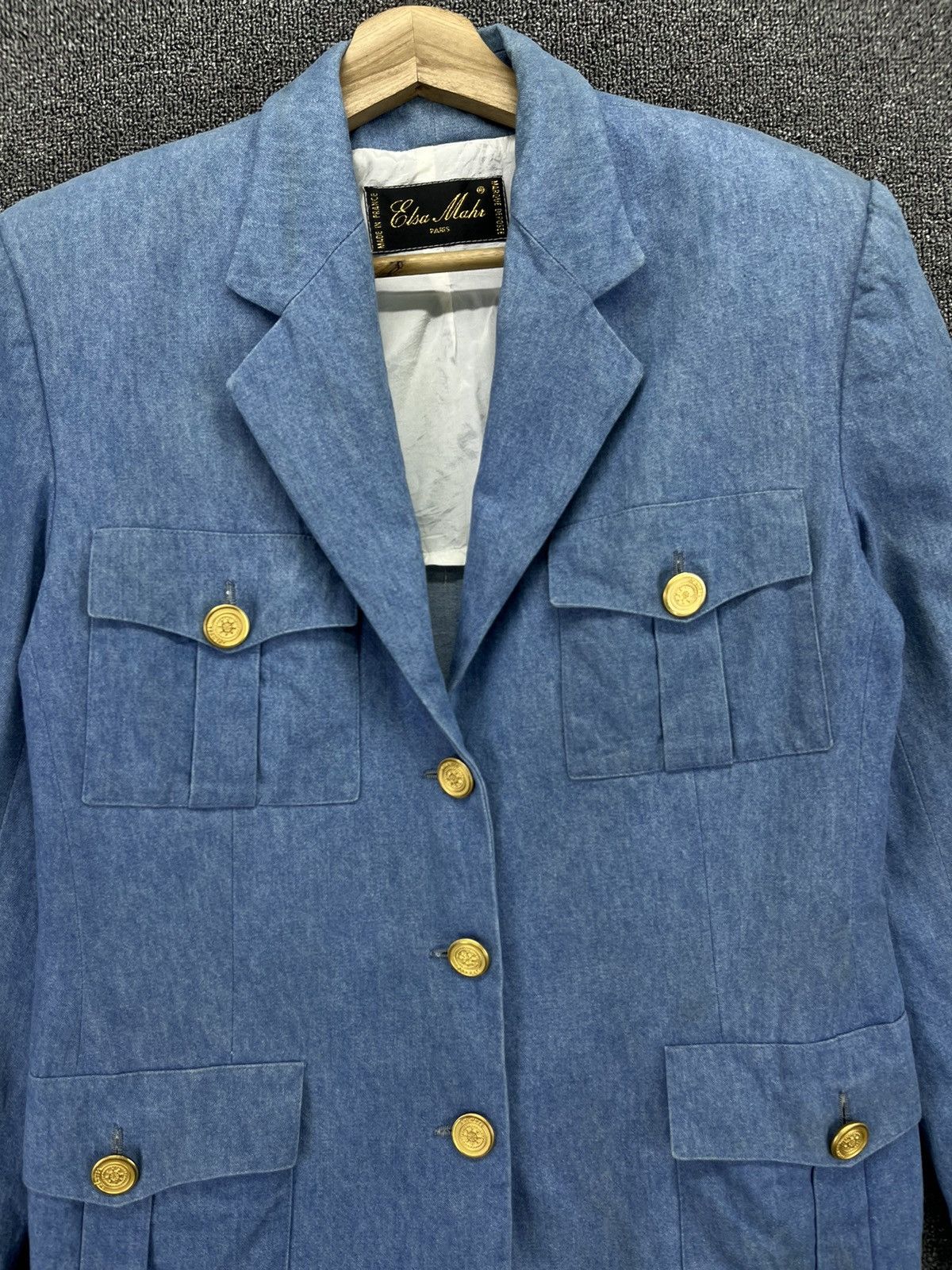 Vintage Vintage Elsa Denim Coats Jacket Size M / US 6-8 / IT 42-44 - 5 Thumbnail