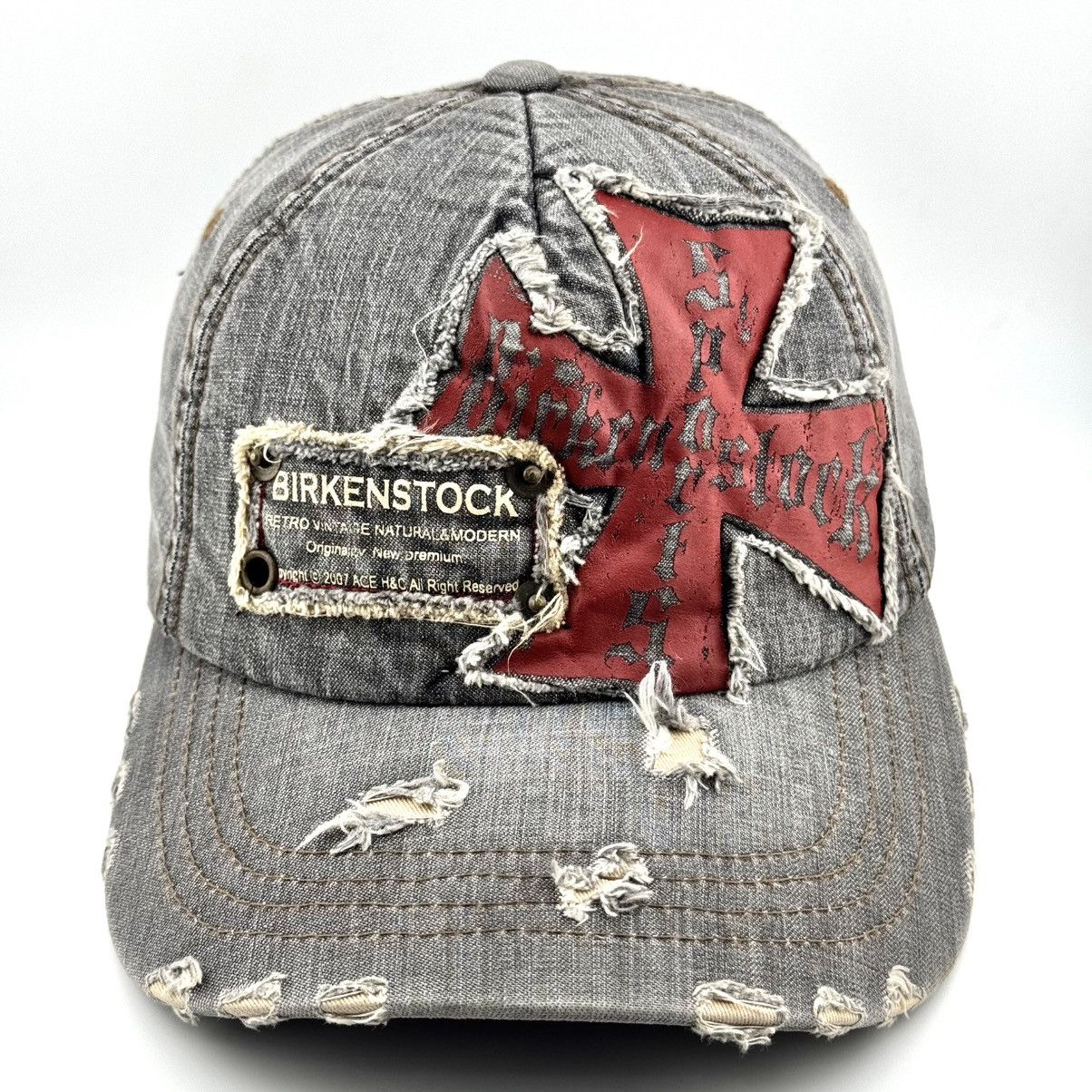 Birkenstock Vintage Birkenstock Distressed Y2K Cap - Retro Graphic Hat Size ONE SIZE - 5 Thumbnail
