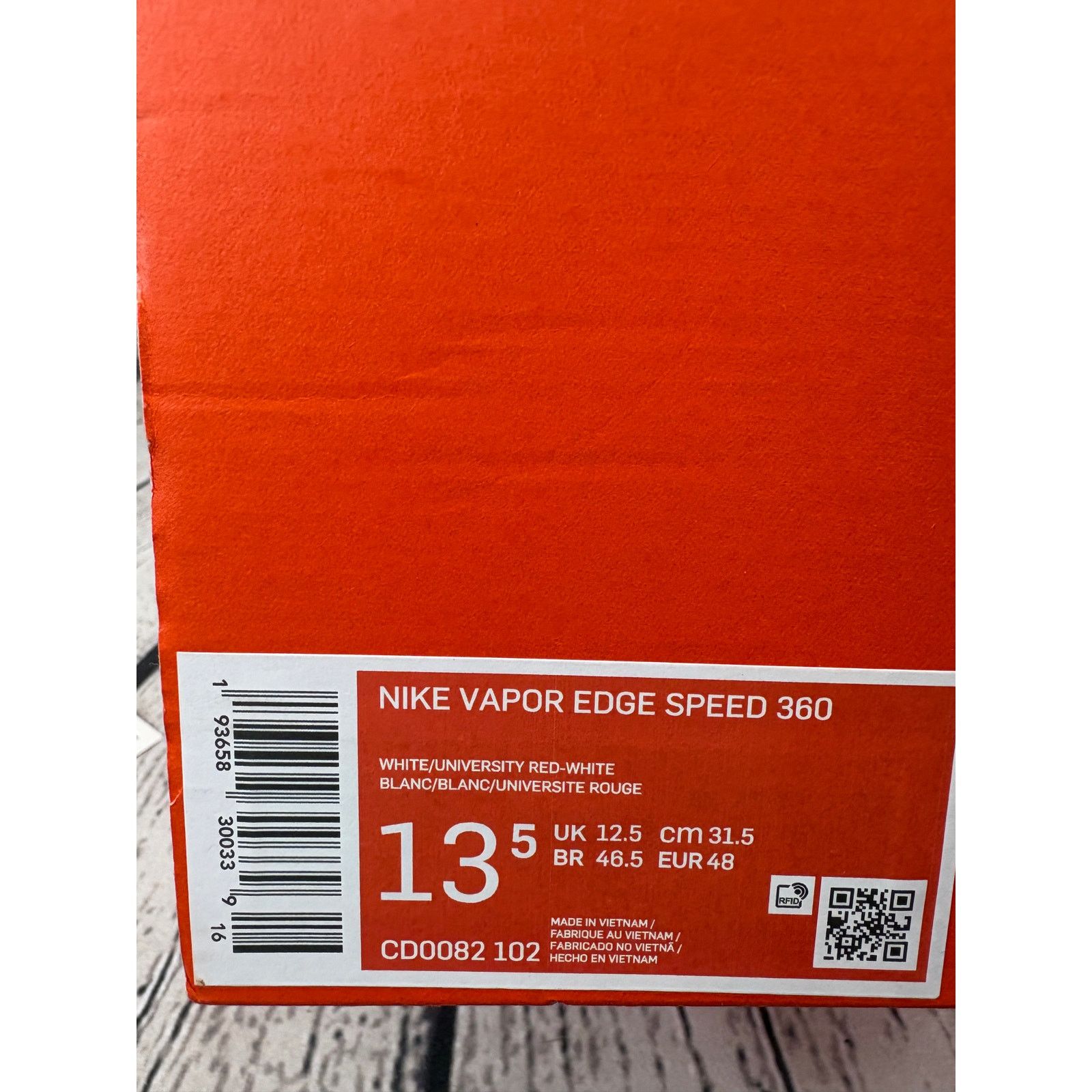 Nike Nike Vapor Edge Speed 360 NFL Football Cleats Men 13.5 Red Size US 13 / EU 46 - 8 Thumbnail