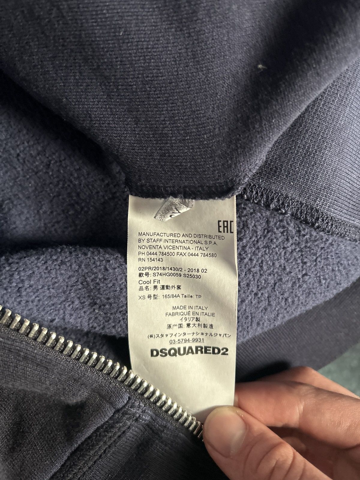 Dsquared2 Dsquared2 indigo dyed zip up Size US XS / EU 42 / 0 - 5 Thumbnail