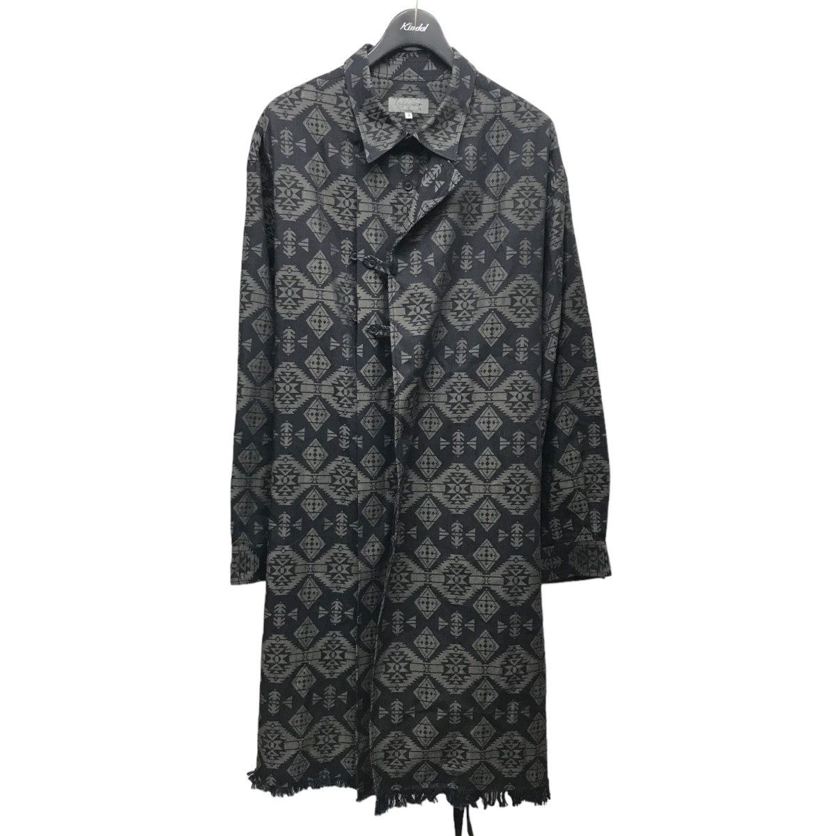 Yohji Yamamoto YYPH Left double pattern gown coat HJ-B66-015 Size US L / EU 52-54 / 3 - 1 Thumbnail