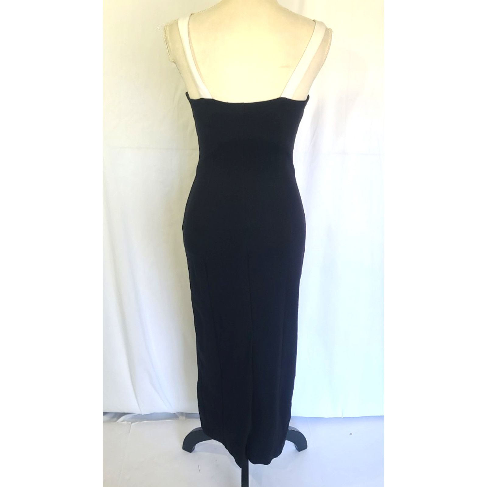 Christian Lacroix Christian Lacroix Black Fitted Midi Dress XS 90s Y2K Size XS / US 0-2 / IT 36-38 - 4 Thumbnail