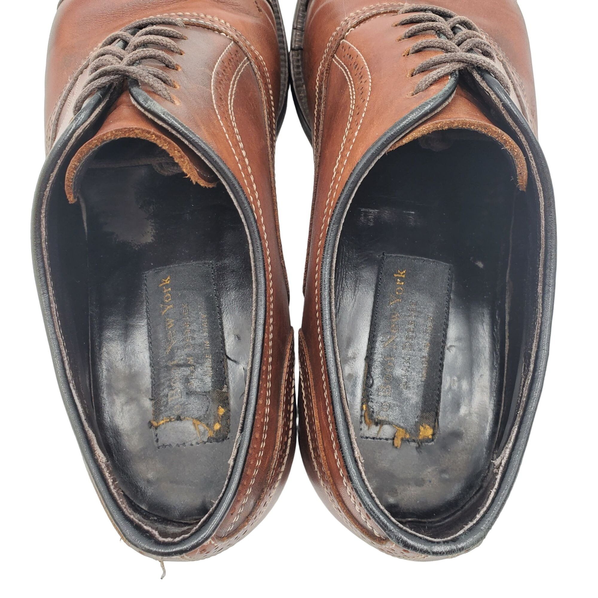 To Boot New York To Boot New York Italy Men 8.5 Antiqued Brown Leather Dress Size US 8.5 / EU 41-42 - 8 Thumbnail
