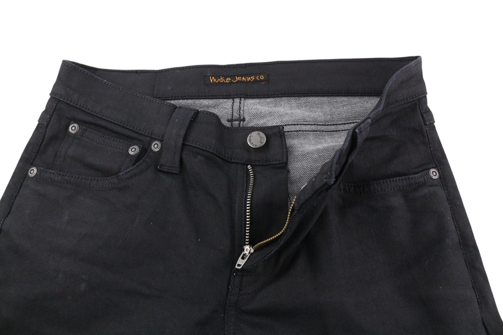 Nudie Jeans TIGHT LONG JOHN W28/L30 Throb Denim Coated Jeans 83639 Size US 28 / EU 44 - 4 Thumbnail