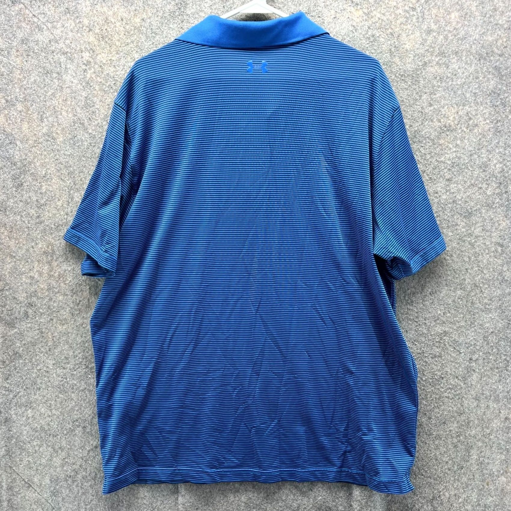 Under Armour Under Armour Polo Shirt Men 2XL Blue Striped HeatGear Golf UA Polo Shirt Size US XXL / EU 58 / 5 - 2 Thumbnail