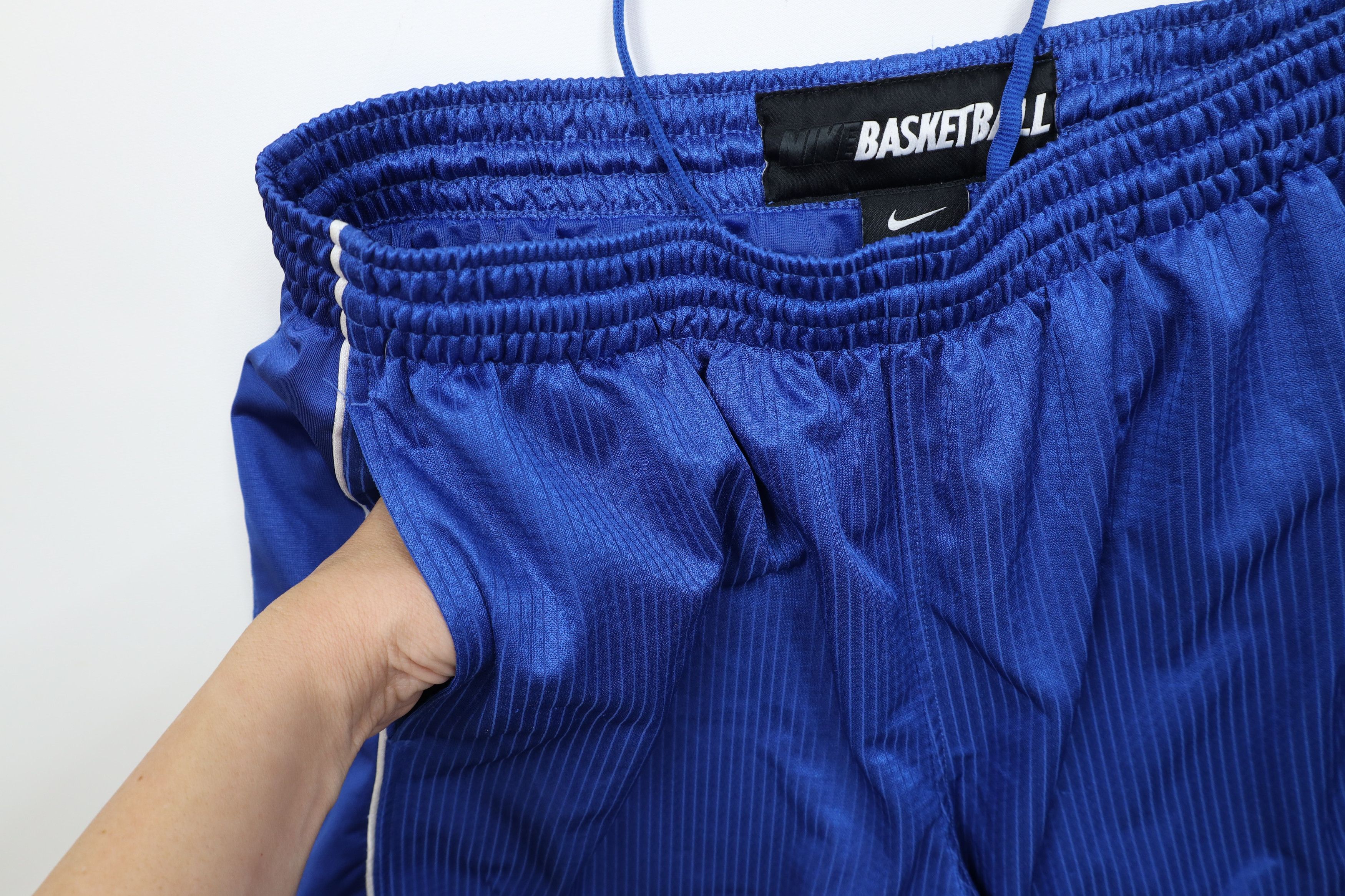 Nike Vintage Y2K Nike Basketball Training Gym Shorts Royal Blue Size US 34 / EU 50 - 6 Thumbnail