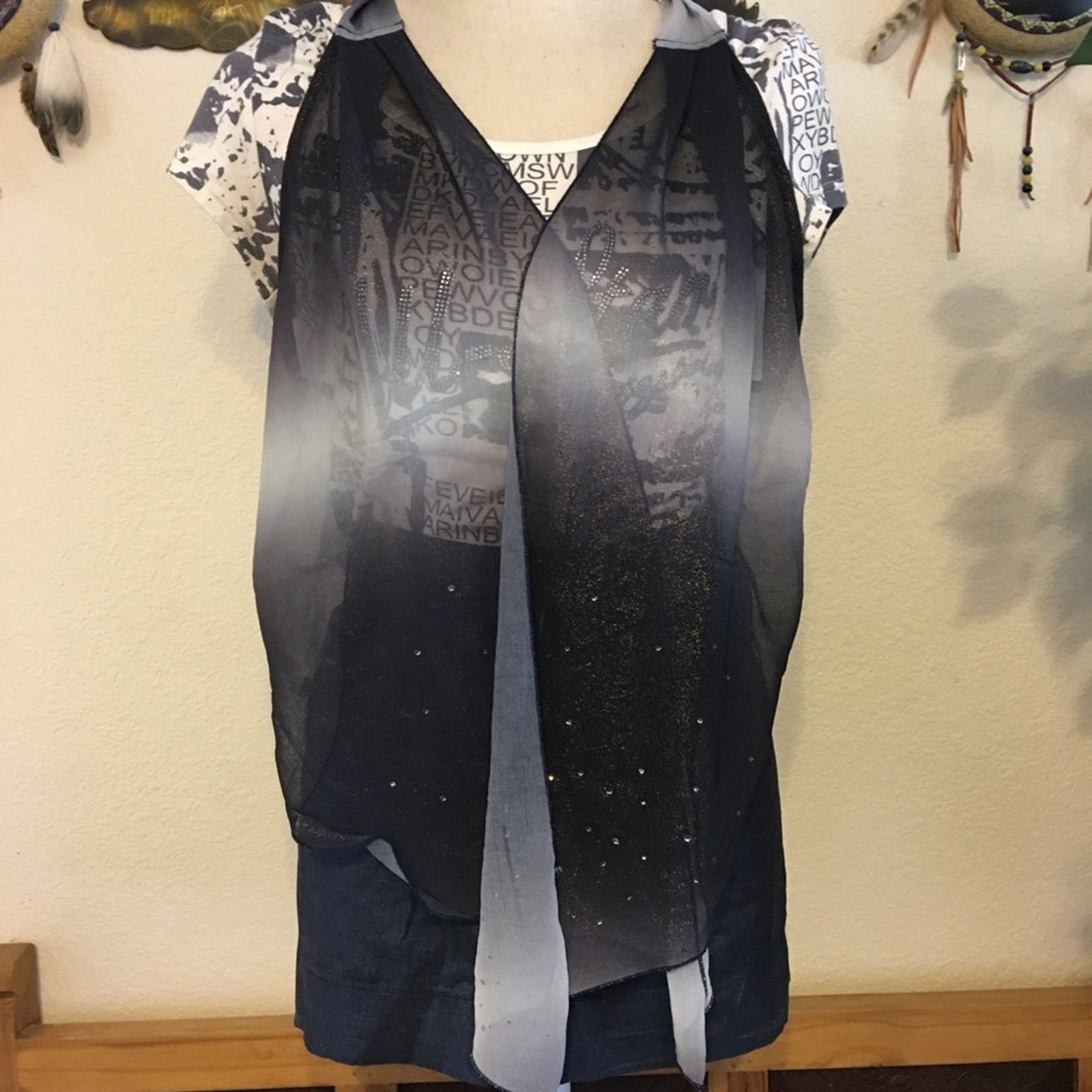 Other Cloth Card dark blue jean skirt one piece dress Size M / US 6-8 / IT 42-44 - 4 Thumbnail