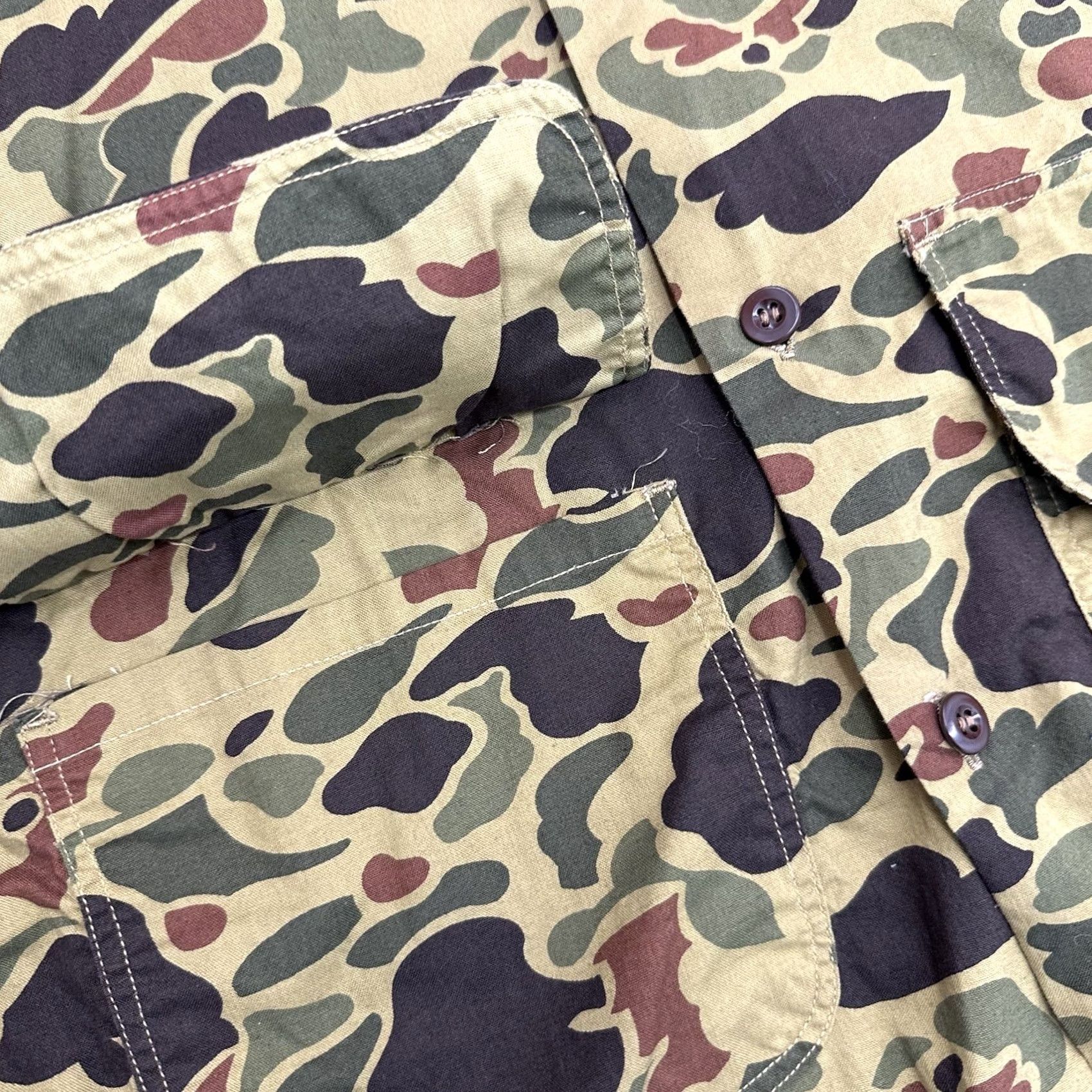 Vintage VINTAGE 80s Duck Camo 3 Pocket Cotton Shirt Medium Men Button-Up Shirt Size US M / EU 48-50 / 2 - 3 Thumbnail