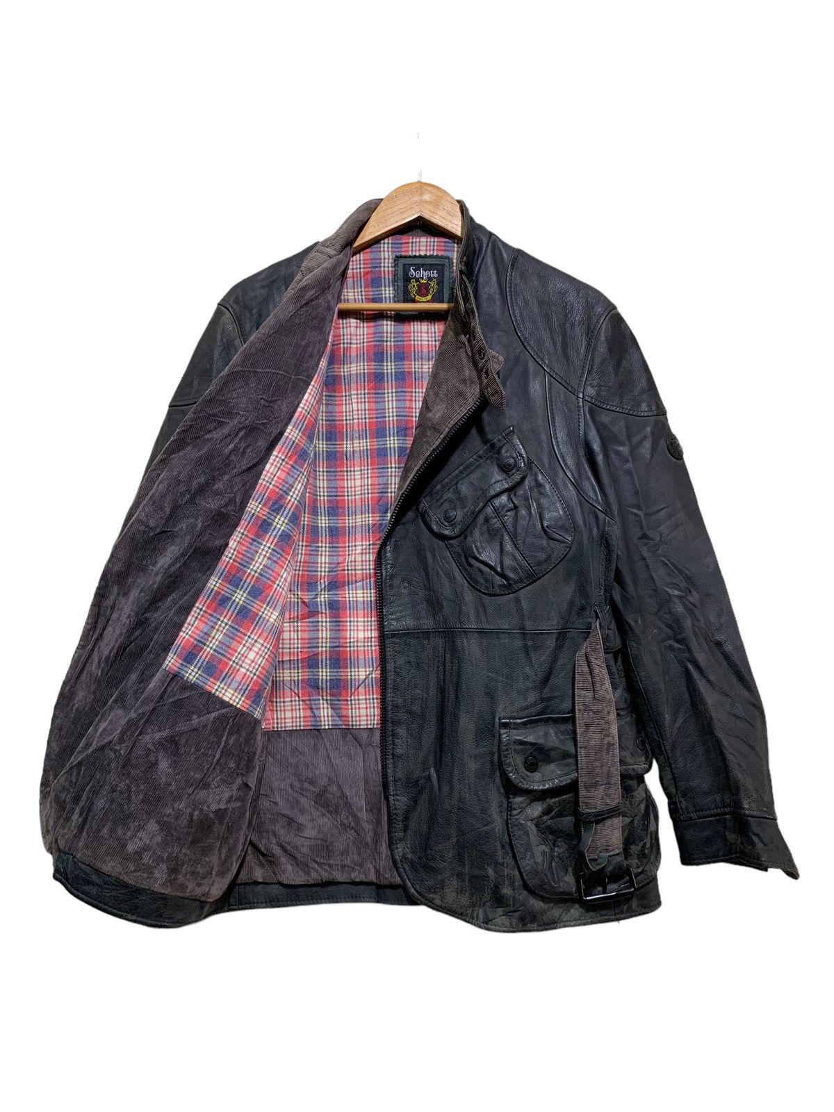 Schott 🔥VTG SCHOTT BROS NYC BIKERS LEATHER JACKETS Size US L / EU 52-54 / 3 - 3 Thumbnail