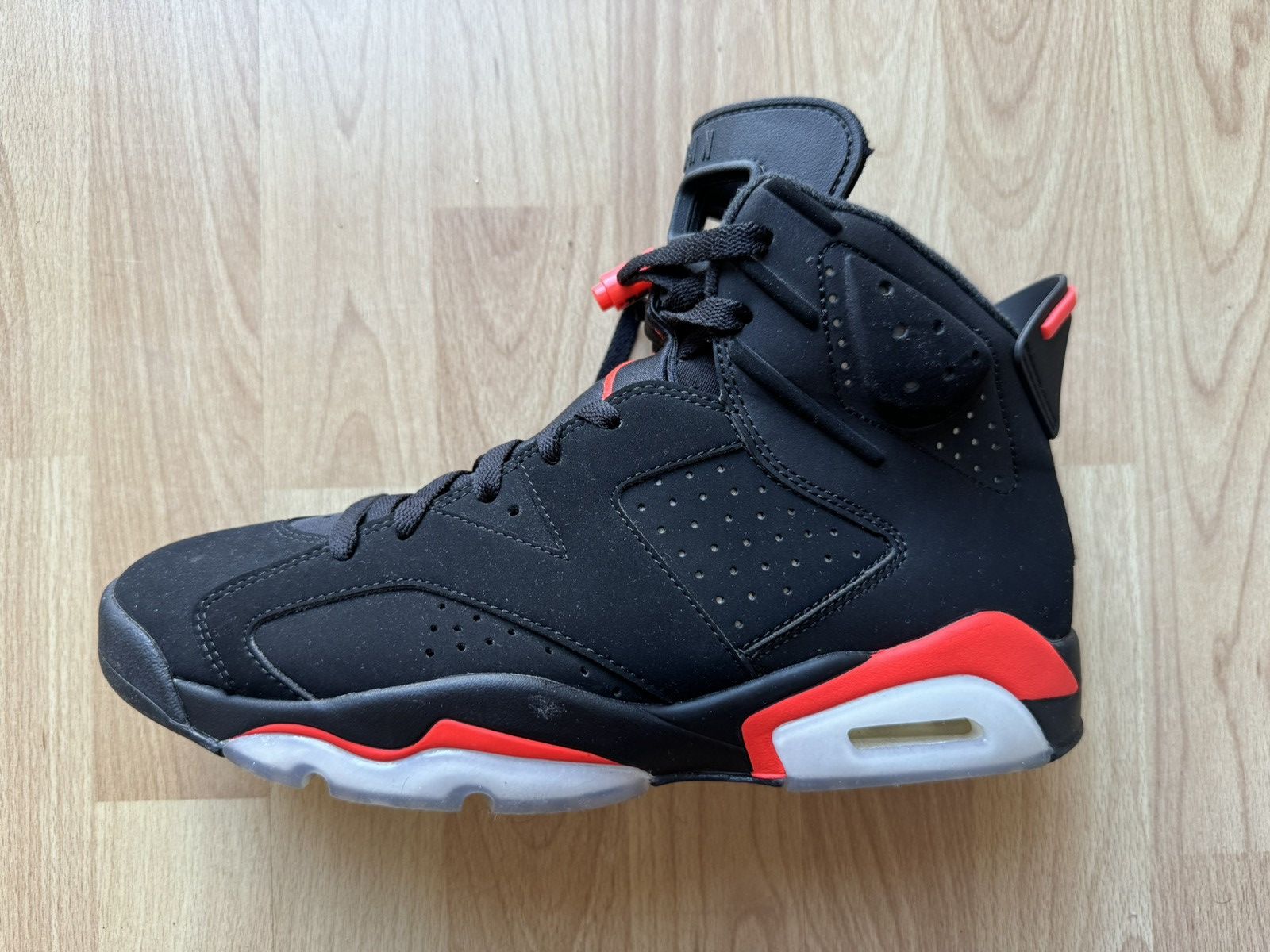 image of Jordan Nike Jordan 6 Infd Shoes in Black/Red, Men's (Size 10)