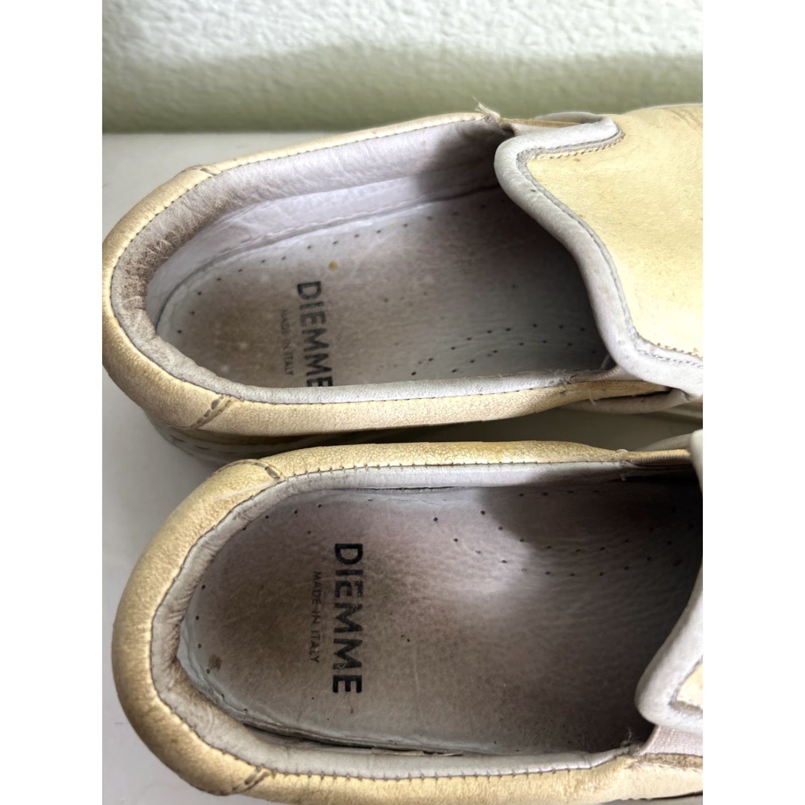 Diemme Diemme Footwear Womens Slip On Sneaker Garda Leather Taupe Beige Size 39 US 8 Womens Sneaker Casual Shoes Size US 8 / IT 38 - 5 Thumbnail