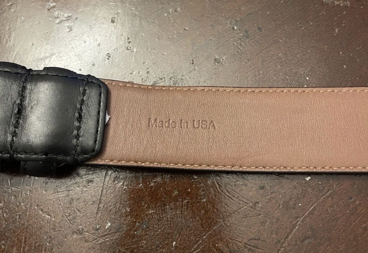 Allen Edmonds Allen Edmonds 102/40 39501 Leather Belt Made Size 40 Black Size 40 - 10 Thumbnail