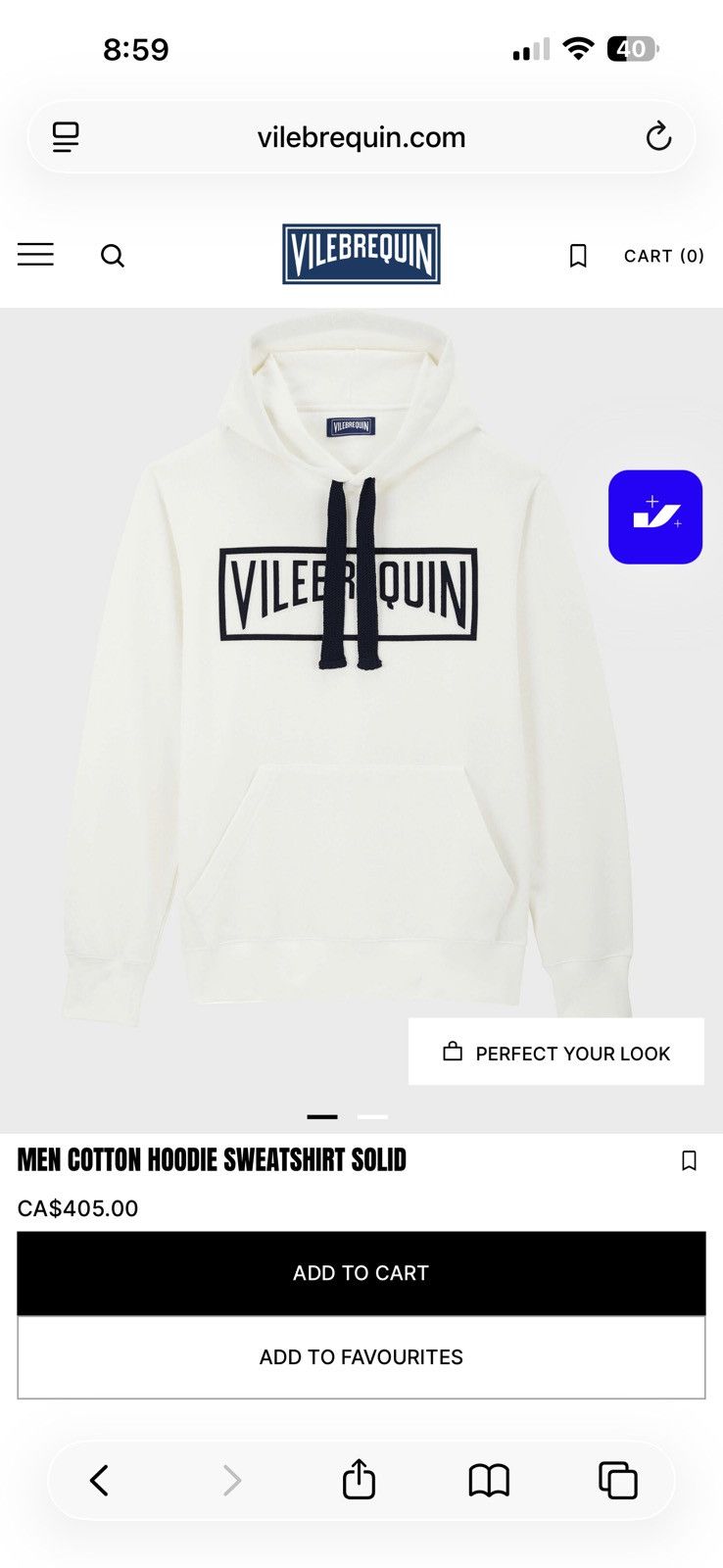 Vilebrequin White Vilebrequin Hoodie Size US XXL / EU 58 / 5 - 3 Thumbnail