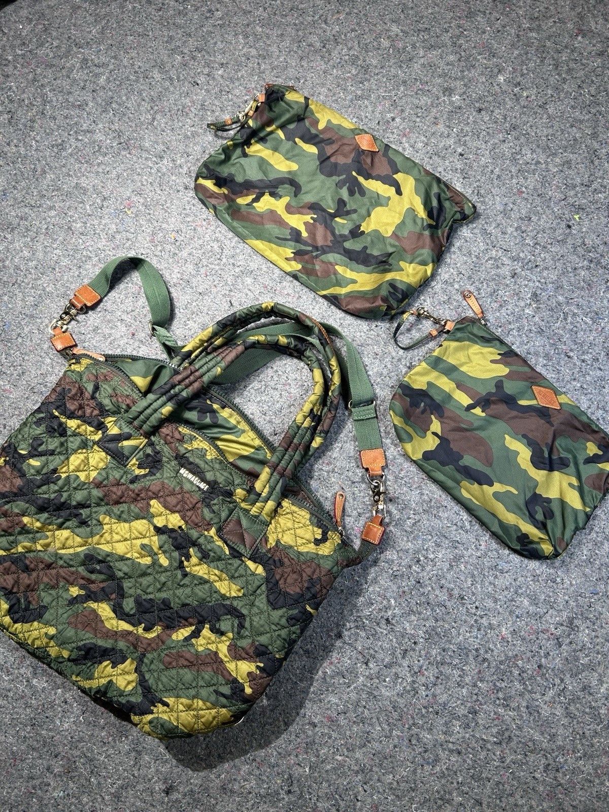MZ Wallace MZ Wallace Camo Travel Jimmy Quilted Weekend Duffel Bag Size ONE SIZE - 12 Thumbnail