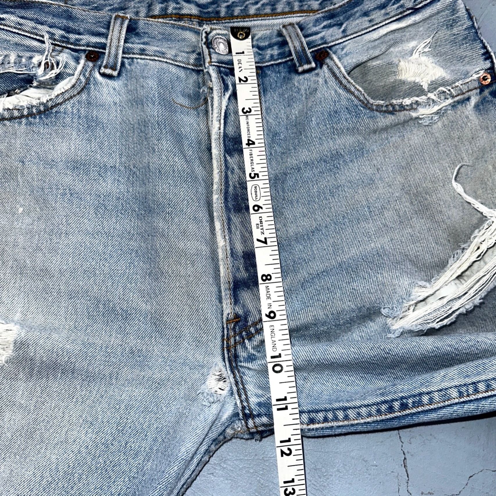 Levi's VINTAGE Levi's 501 Jeans Straight 34x34 Men USA 90s Light Blue Wash Size US 34 / EU 50 - 6 Thumbnail