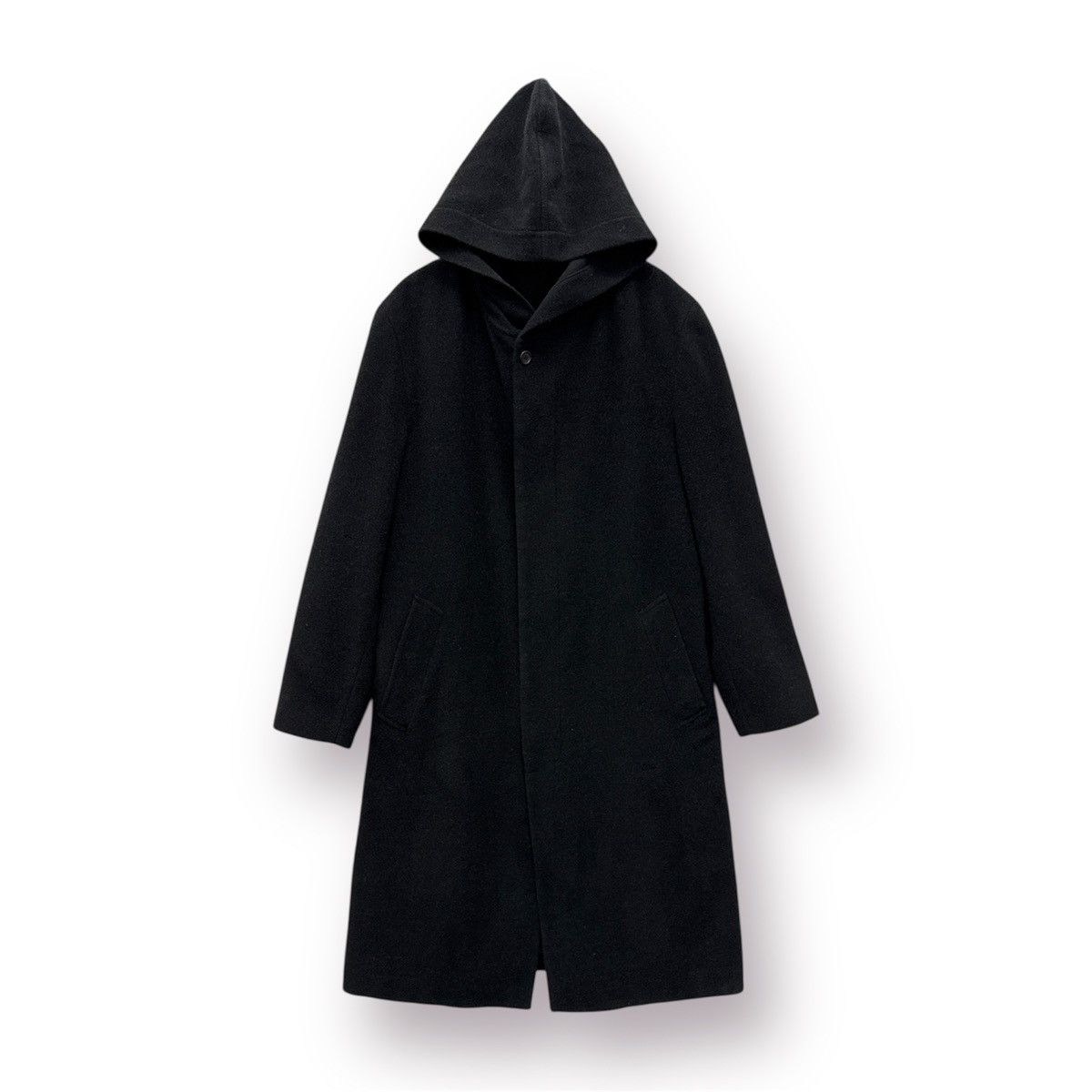 Issey Miyake 🔥 ISSEY MIYAKE iM PRODUCT WOOL HOODIE LONG COAT - M Size US L / EU 52-54 / 3 - 2 Thumbnail