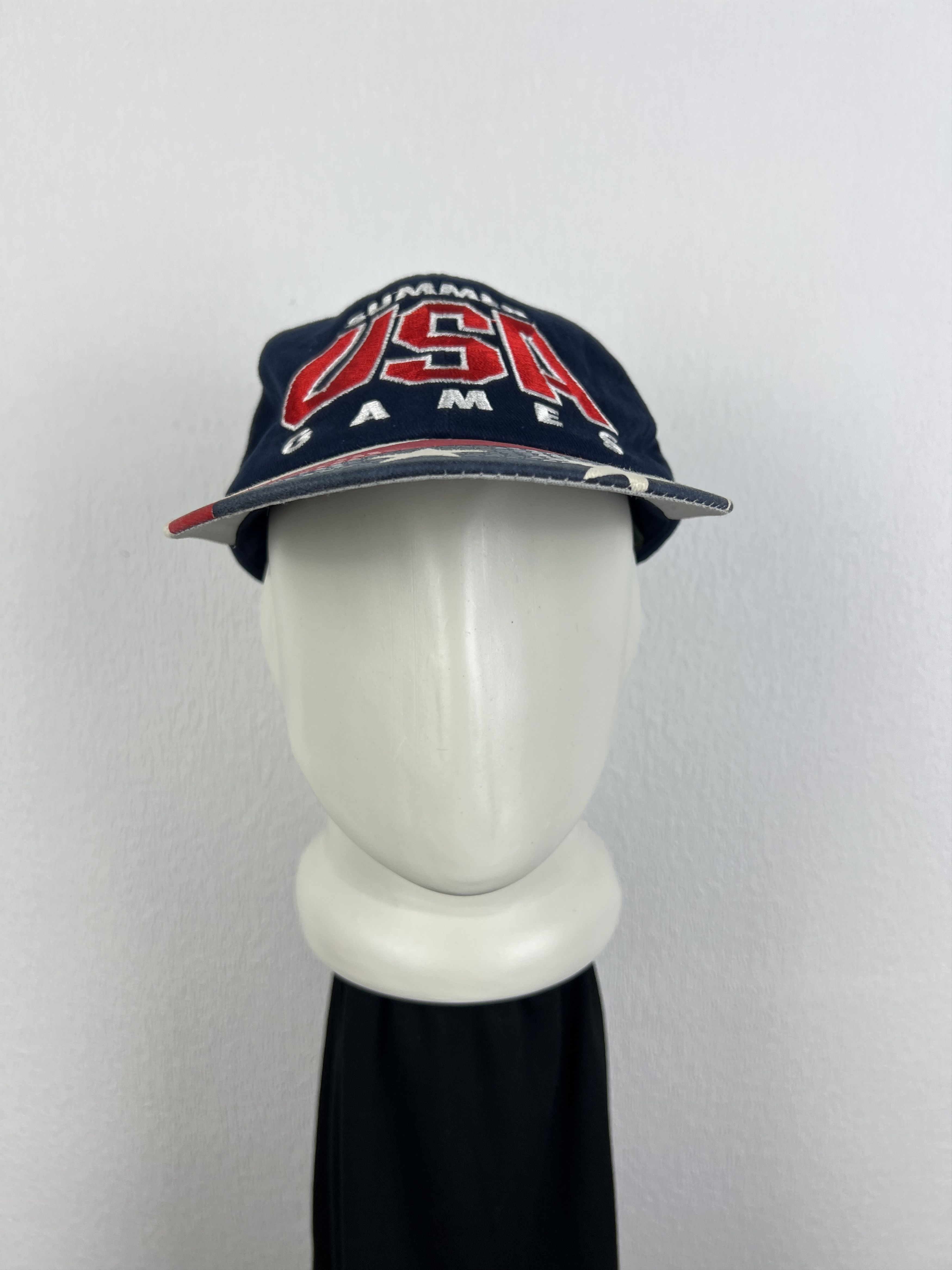 Starter Vintage 90s USA Olympics Atlanta Cap Trucker Snapback Hat Size ONE SIZE - 2 Thumbnail