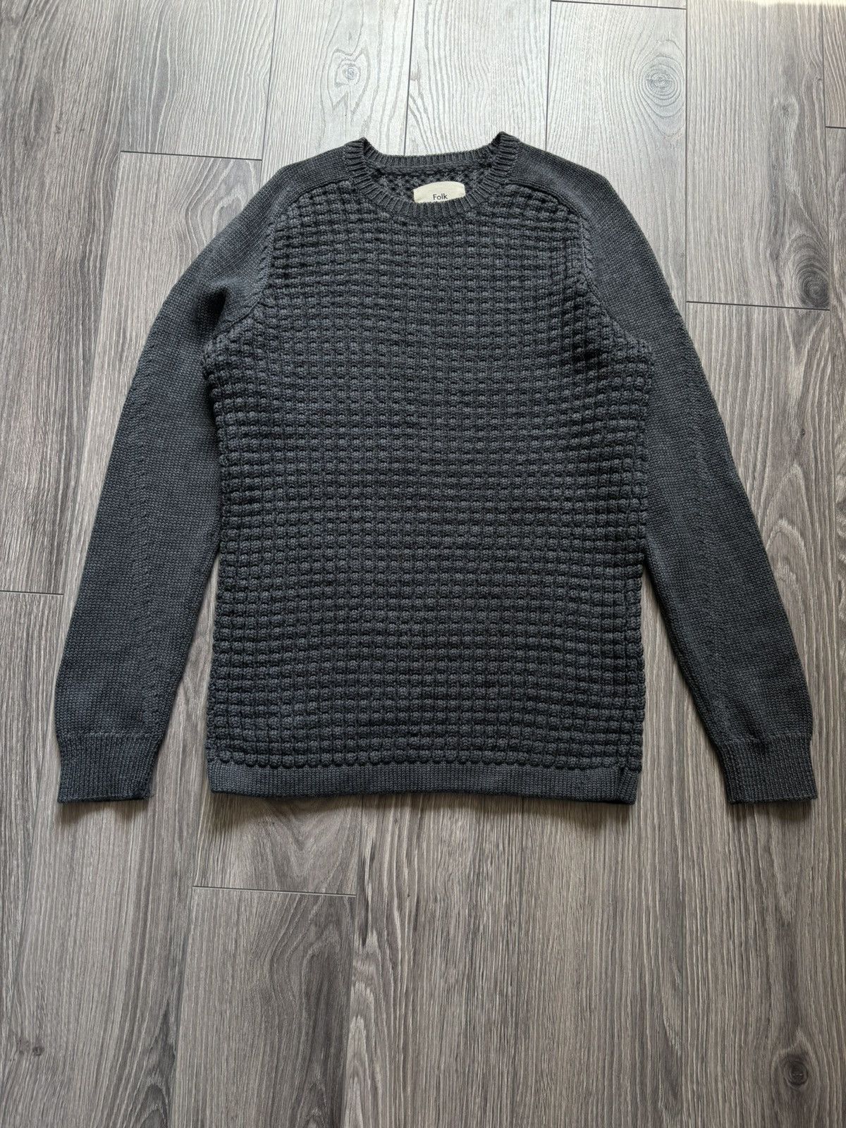 Folk Folk Dark Gray Piano Jumper Knitted Sweatshirt 4 Size US M / EU 48-50 / 2 - 1 Thumbnail