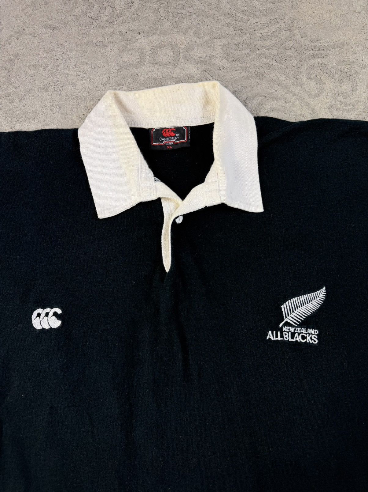 Canterbury of New Zealand Rare Jersey Canterbury New Zealand All Blacks 1990 Rugby Size US XL / EU 56 / 4 - 2 Thumbnail