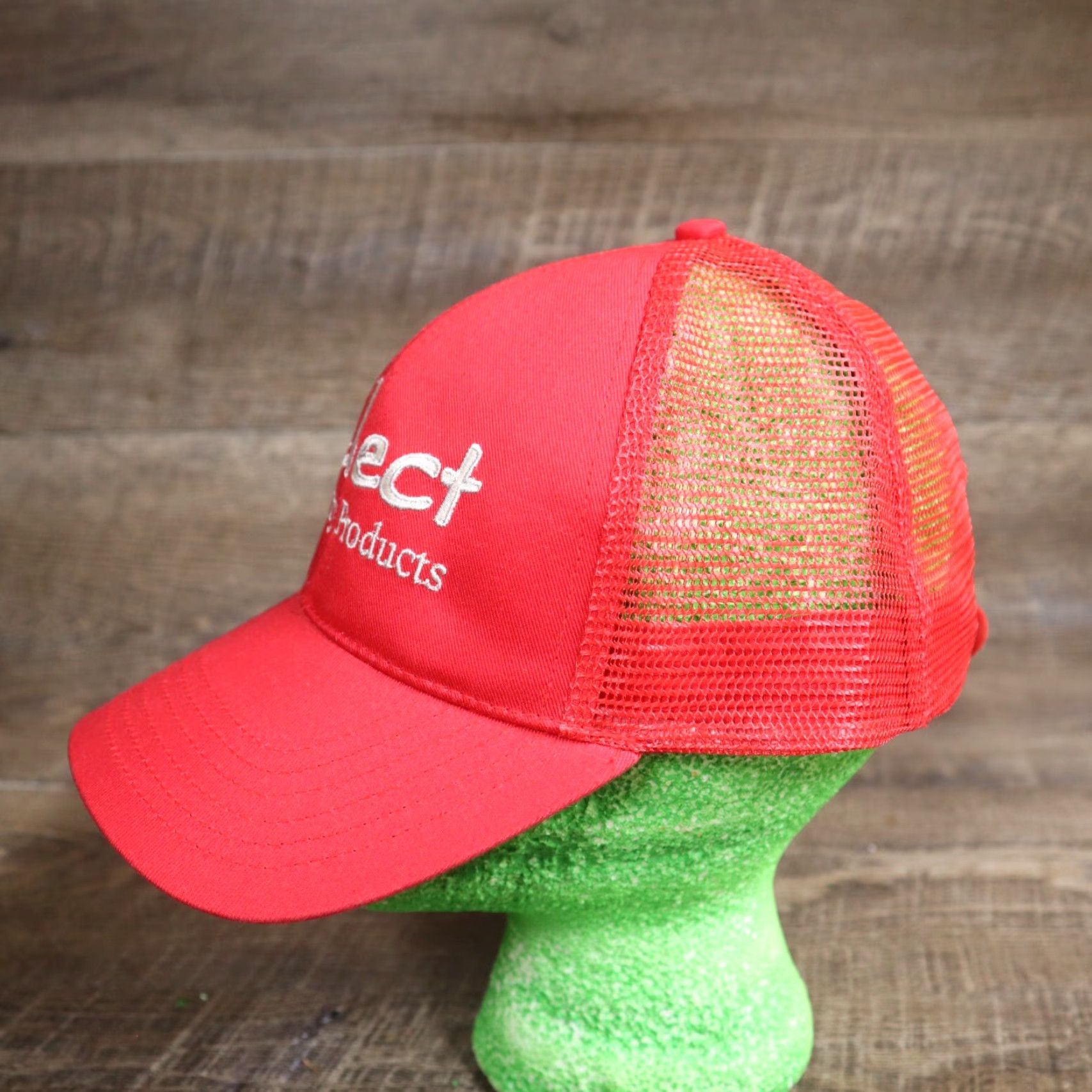 Vintage RED Hat Cap Adult Adjustable Hat Mens Adjustable Red Baseball Cap Size ONE SIZE - 5 Thumbnail