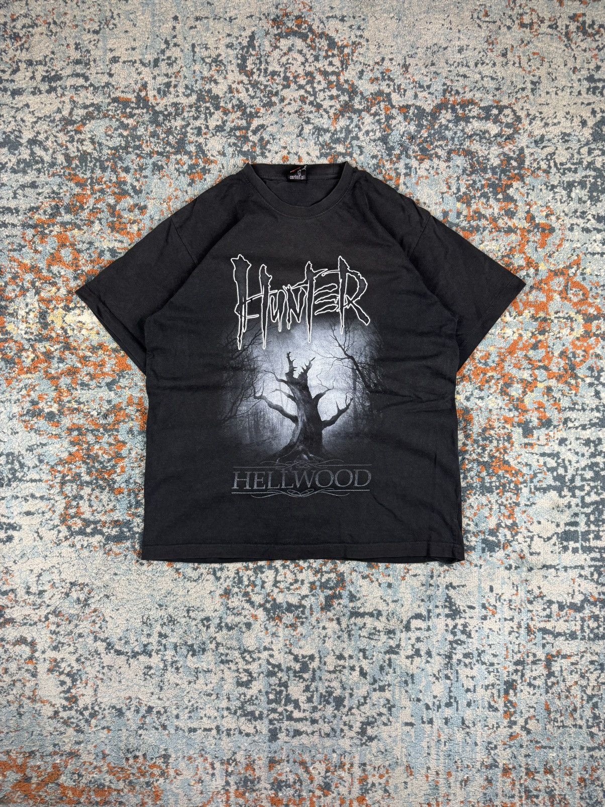Band Tees × Vintage Vintage 00s Hunter hellwood polish metal band graphic tee Size US M / EU 48-50 / 2 - 1 Thumbnail