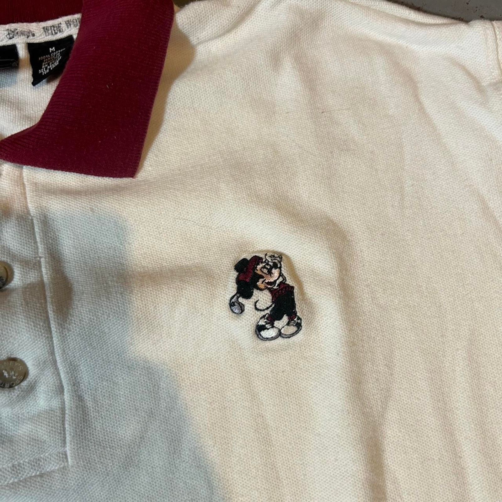 Disney 90s mickey mouse polo collared Size US M / EU 48-50 / 2 - 3 Thumbnail