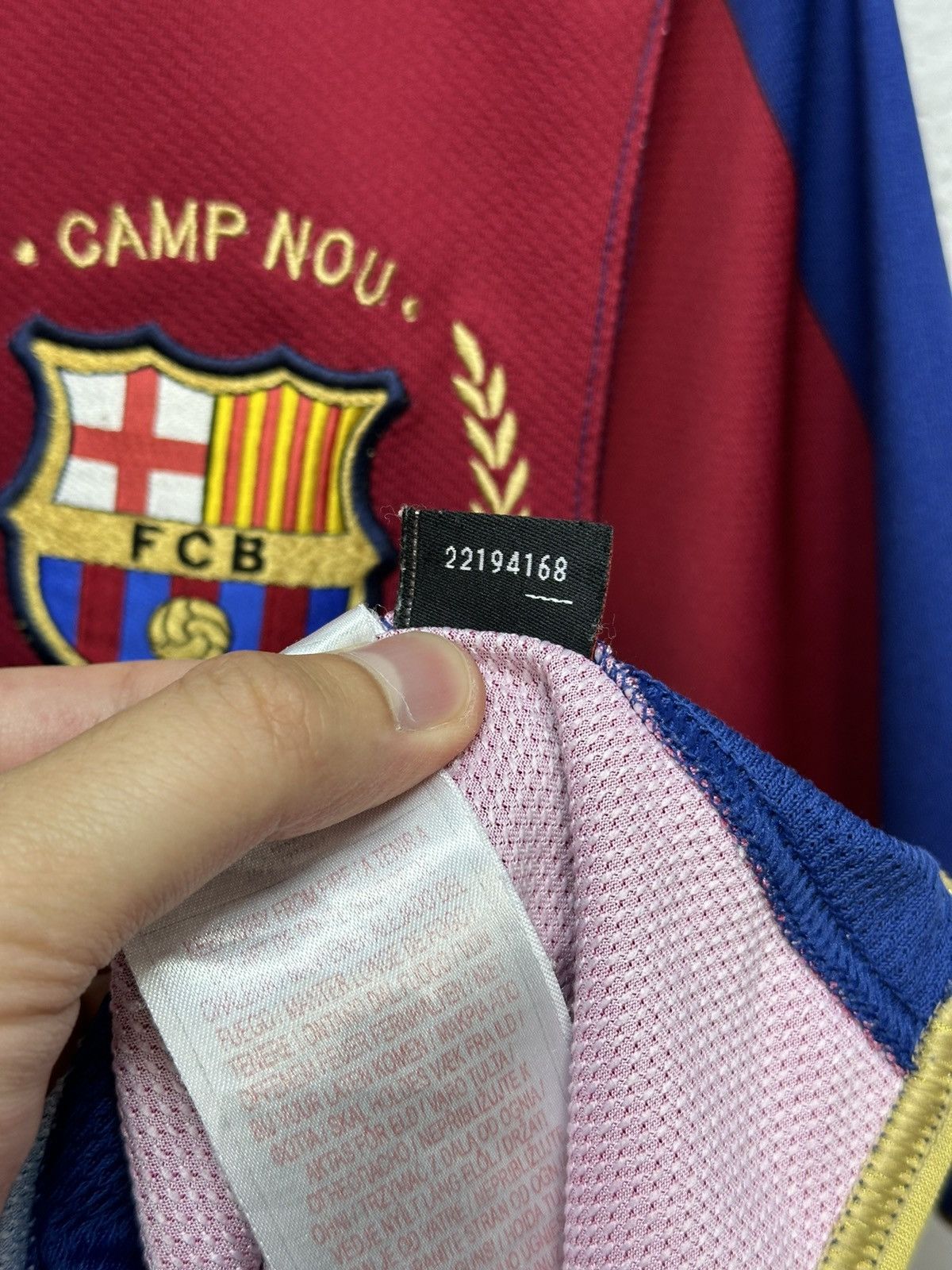Vintage Vintage Nike Barcelona 2007 2008 Football Soccer Jersey Size US S / EU 44-46 / 1 - 12 Thumbnail