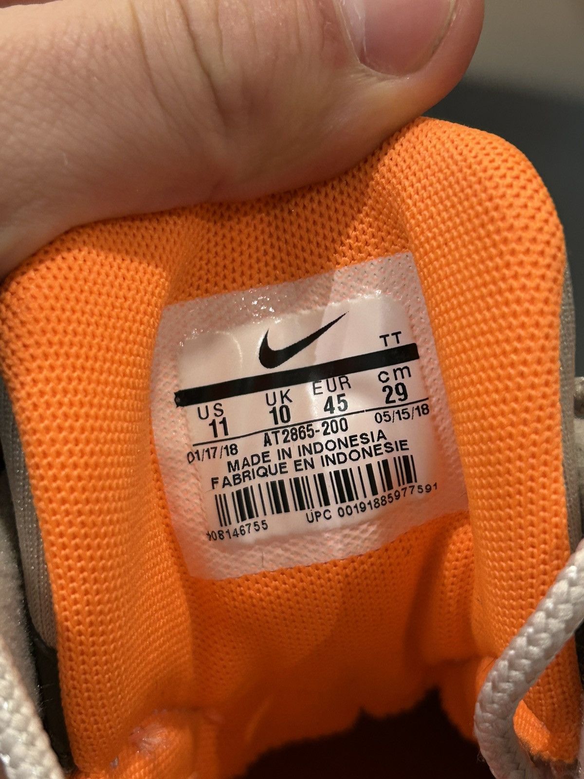 Nike Nike Air Max 95 OG ‘Neutral Olive Total Orange’ Size US 11 / EU 44 - 7 Thumbnail