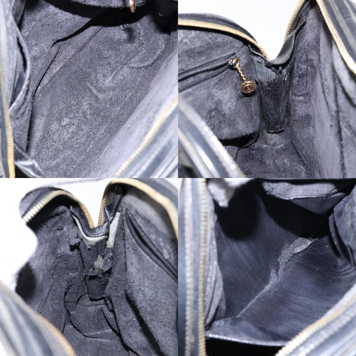 Gucci GUCCI Bamboo Shoulder Bag Patent Leather Black Gold Size ONE SIZE - 12 Thumbnail