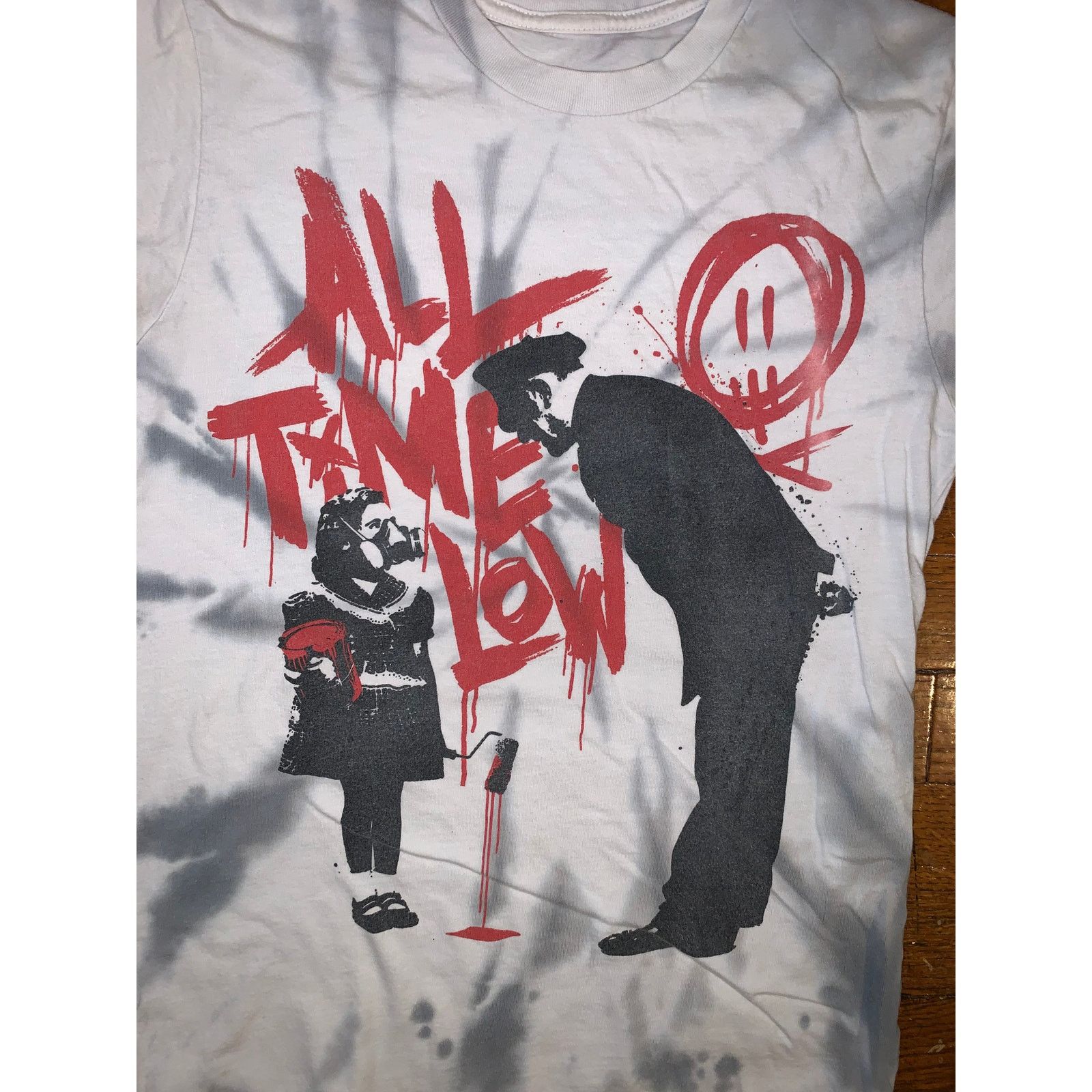 Band Tees All Time Low Band T Shirt Womens S Tie Dye Graphic Pop Punk Size S / US 4 / IT 40 - 1 Thumbnail