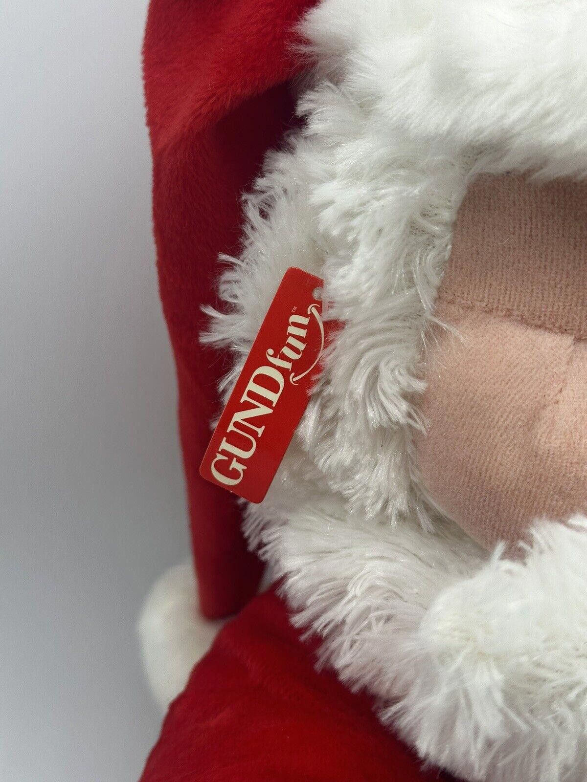 Designer Super RARE 2003 Large Gund Sounded Laughing Santa TESTED Size ONE SIZE - 3 Thumbnail