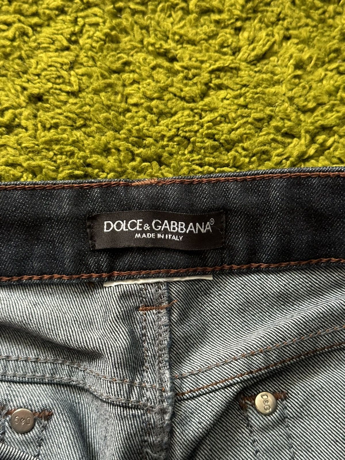 Designer × Dolce & Gabbana Dolce & Gabbana D&G steel metal patch logo jeans denim Size 27" / US 4 / IT 40 - 5 Thumbnail