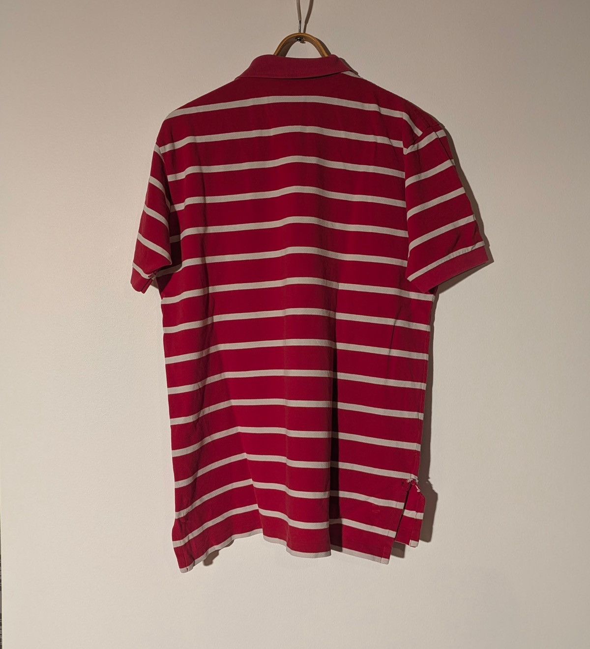 Polo Ralph Lauren 👕 Polo Ralph Lauren Striped Polo Shirt – Red/White (Size L) Size US L / EU 52-54 / 3 - 2 Thumbnail