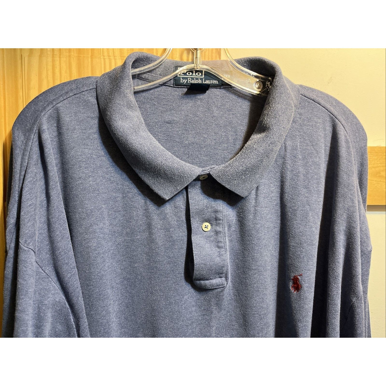 Polo Ralph Lauren Polo Ralph Lauren Men’s 3XB Blue 1/4 Button Cotton Shirt Size US XXL / EU 58 / 5 - 5 Thumbnail