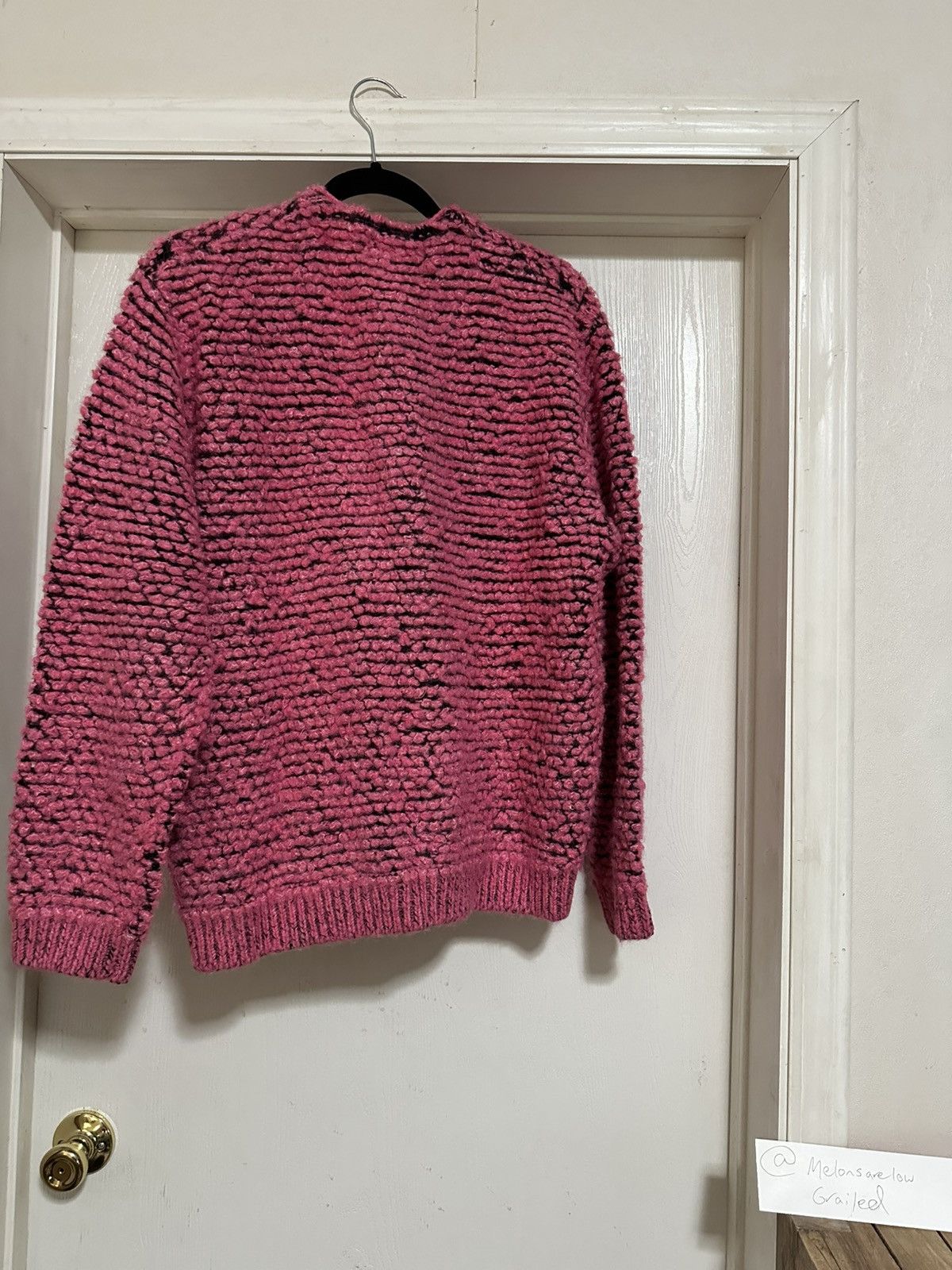 Supreme Supreme Textured Knotted Cardigan - Pink, Medium Size US M / EU 48-50 / 2 - 2 Thumbnail