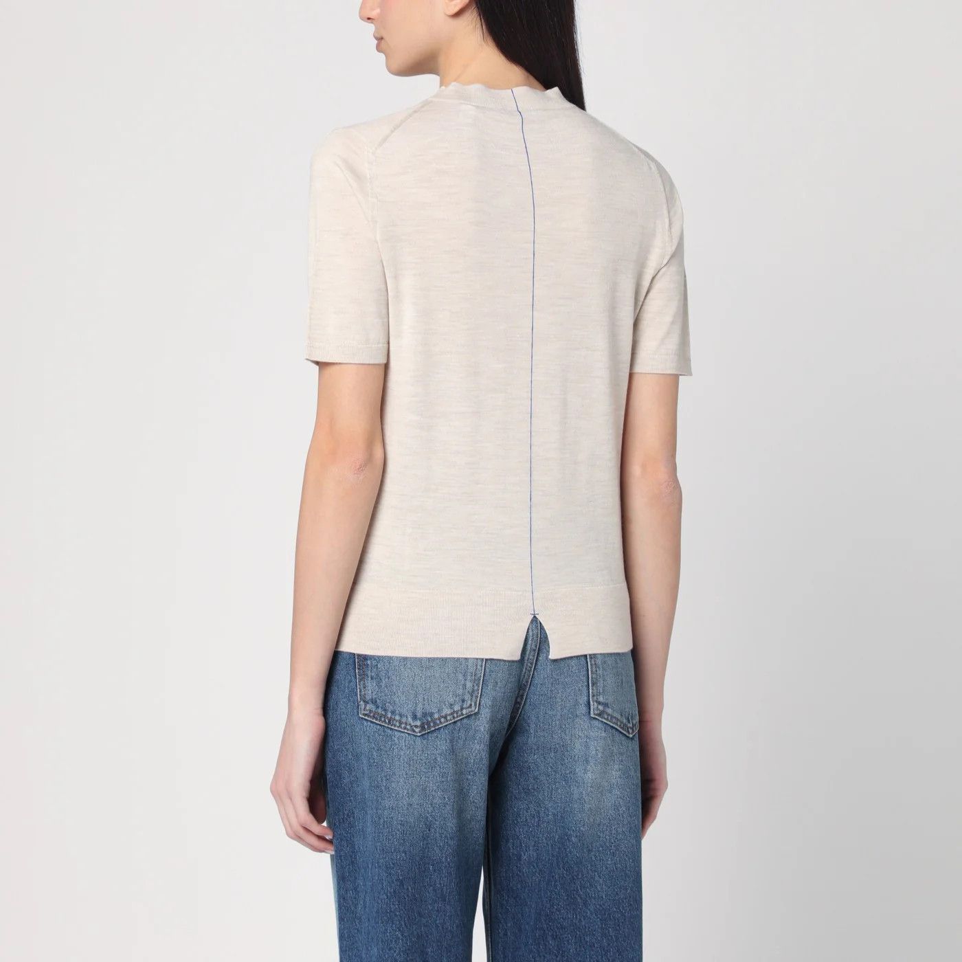 Burberry o1d2blof0426 Wool Sweater in Beige Size XS / US 0-2 / IT 36-38 - 3 Thumbnail