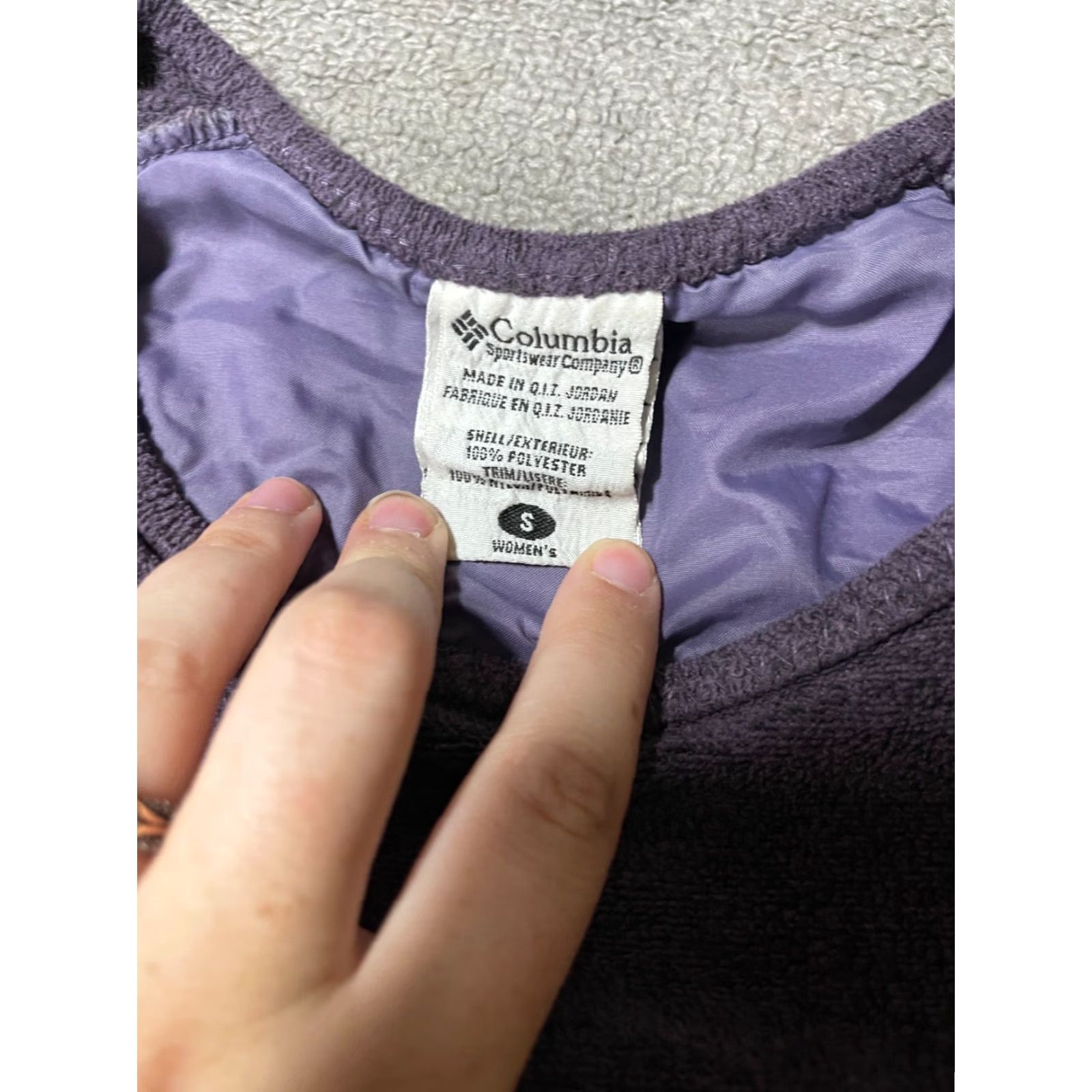 Vintage Columbia Blouse Shirt Womens L Purple Long Sleeve Button Up Casual Travel Outdoor Hiking Fishing Regular Fit Purple Size L / US 10 / IT 46 - 4 Thumbnail