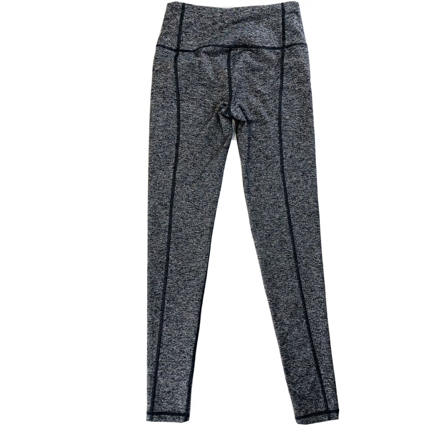 Victoria's Secret Victoria's Secret Sport VSX Knockout Tights Leggings Womens XS Heathered Gray Striped 7/8 Moisture Wicking Pockets Compression Athletic Activewear Size ONE SIZE - 3 Thumbnail