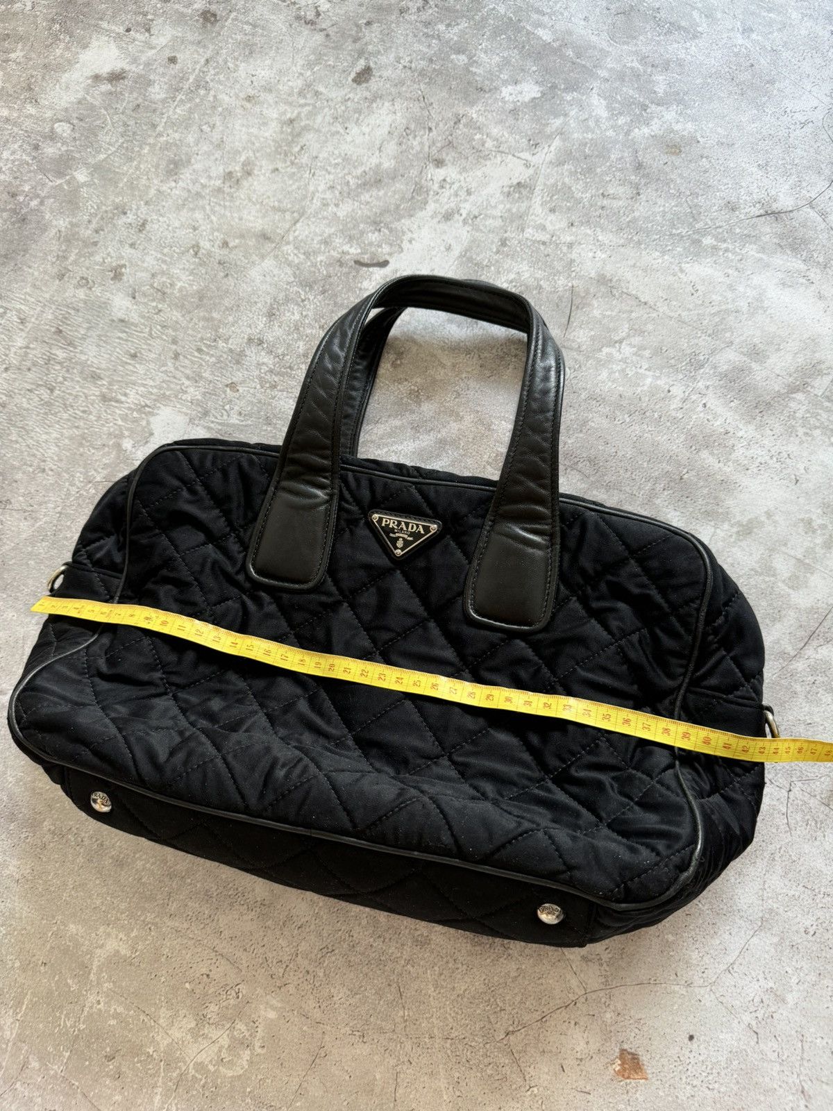 Prada Prada Black Quilted handbag with triangle Size ONE SIZE - 15 Thumbnail