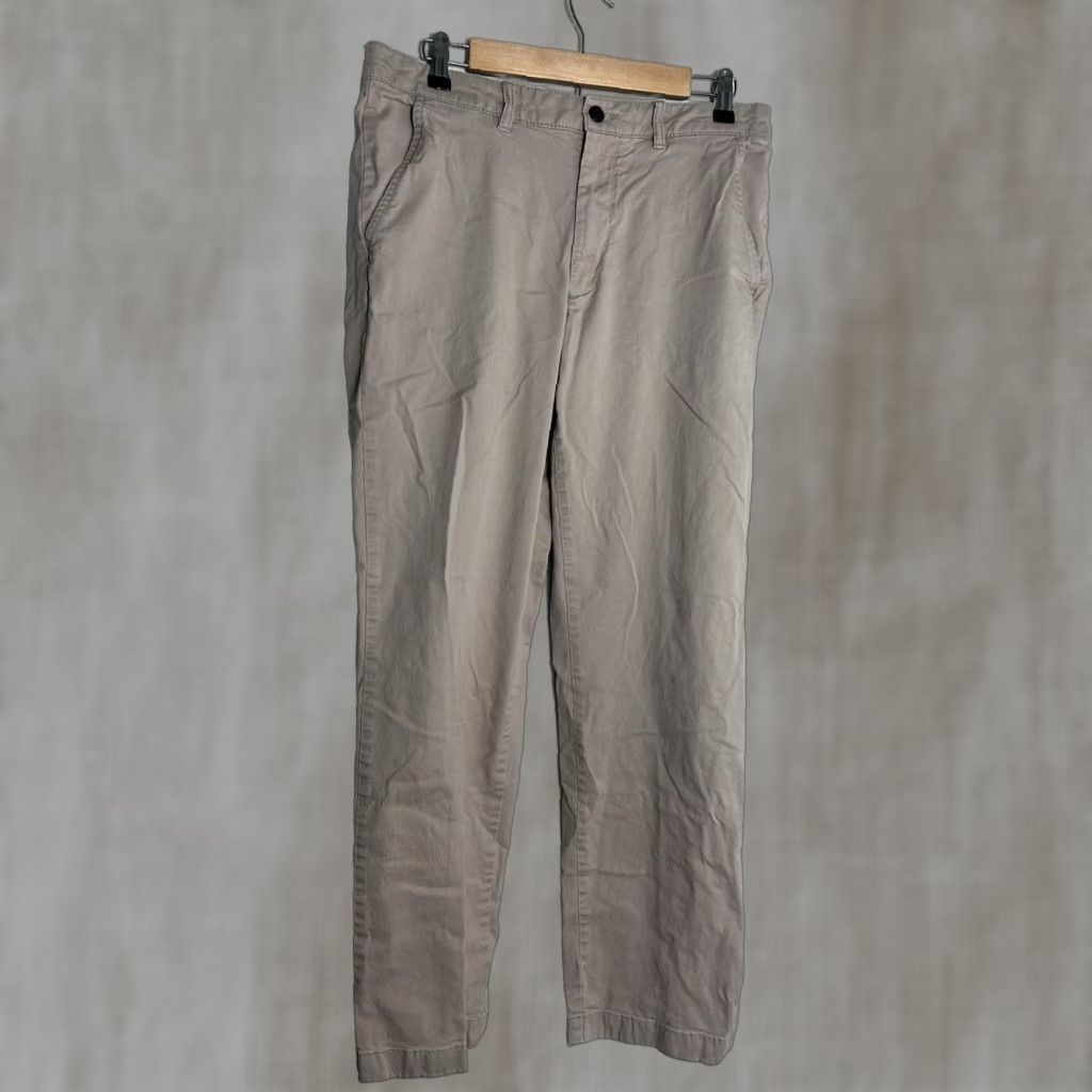 Vintage LL Bean Pants Mens 32x31 Beige Chino Classic Fit Straight Leg 509409 Size US 32 / EU 48 - 1 Thumbnail