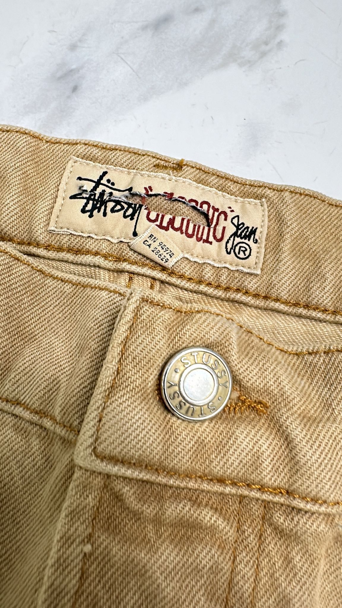 Stussy × Vintage Stüssy Classic Jean Sand Size 38 Size US 38 / EU 54 - 3 Thumbnail